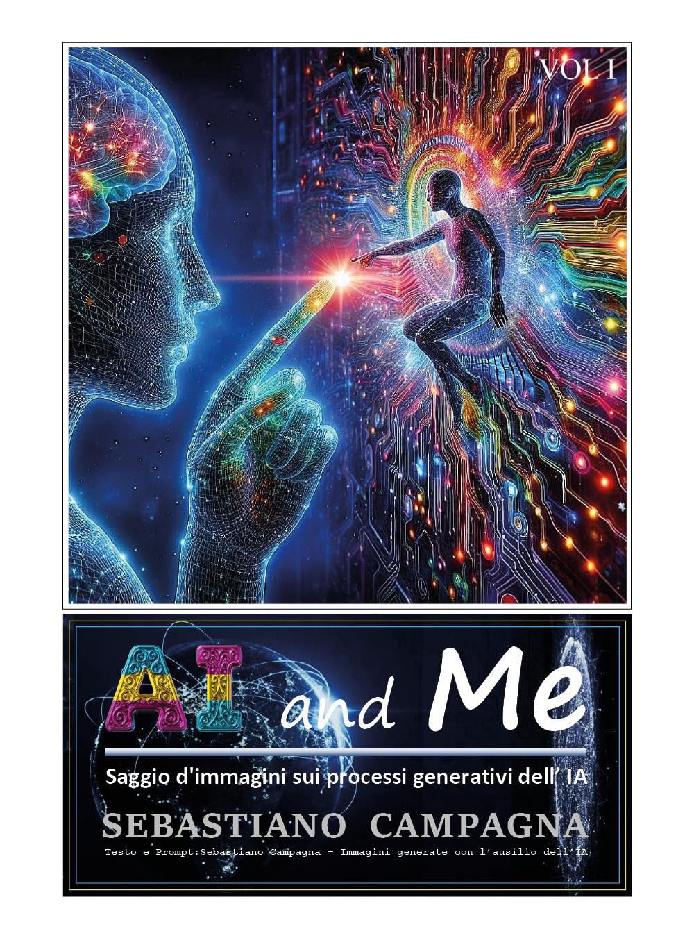 AI and Me essai visuel broché expliquant les processus génératifs de l'IA pour étudiants