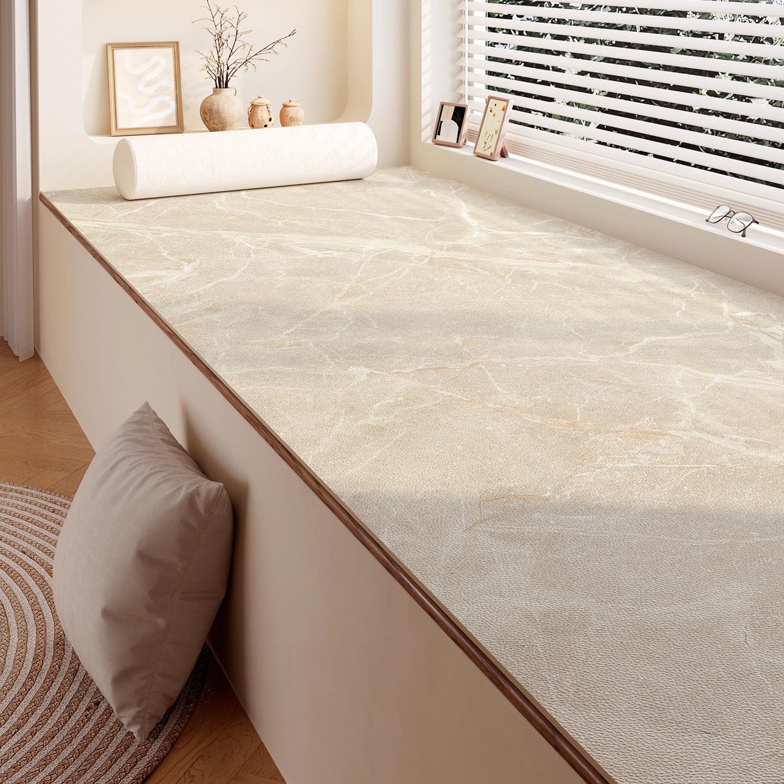 Tapete de alféizar Lajeri en PVC suave, ideal para decorar y proteger ventanas de bahía