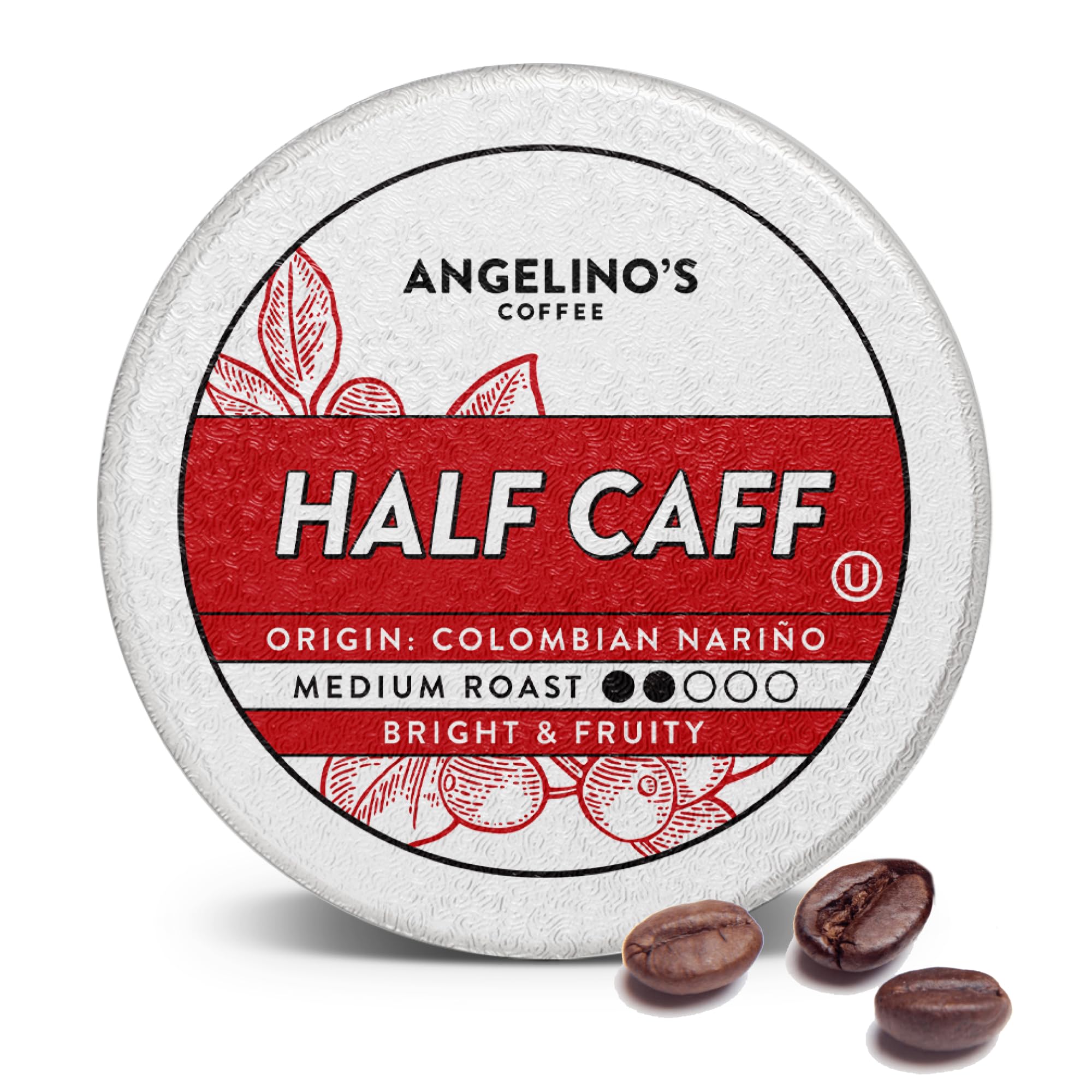 Amazon.com: Angelino's Half Caff Colombian Coffee Pods - Medium