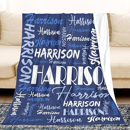 Miniatura 3 de Dr.TOUGH Mantas personalizadas para niños y adultos, mantas personalizadas con nombre para niños y niñas, manta personalizada con nombre