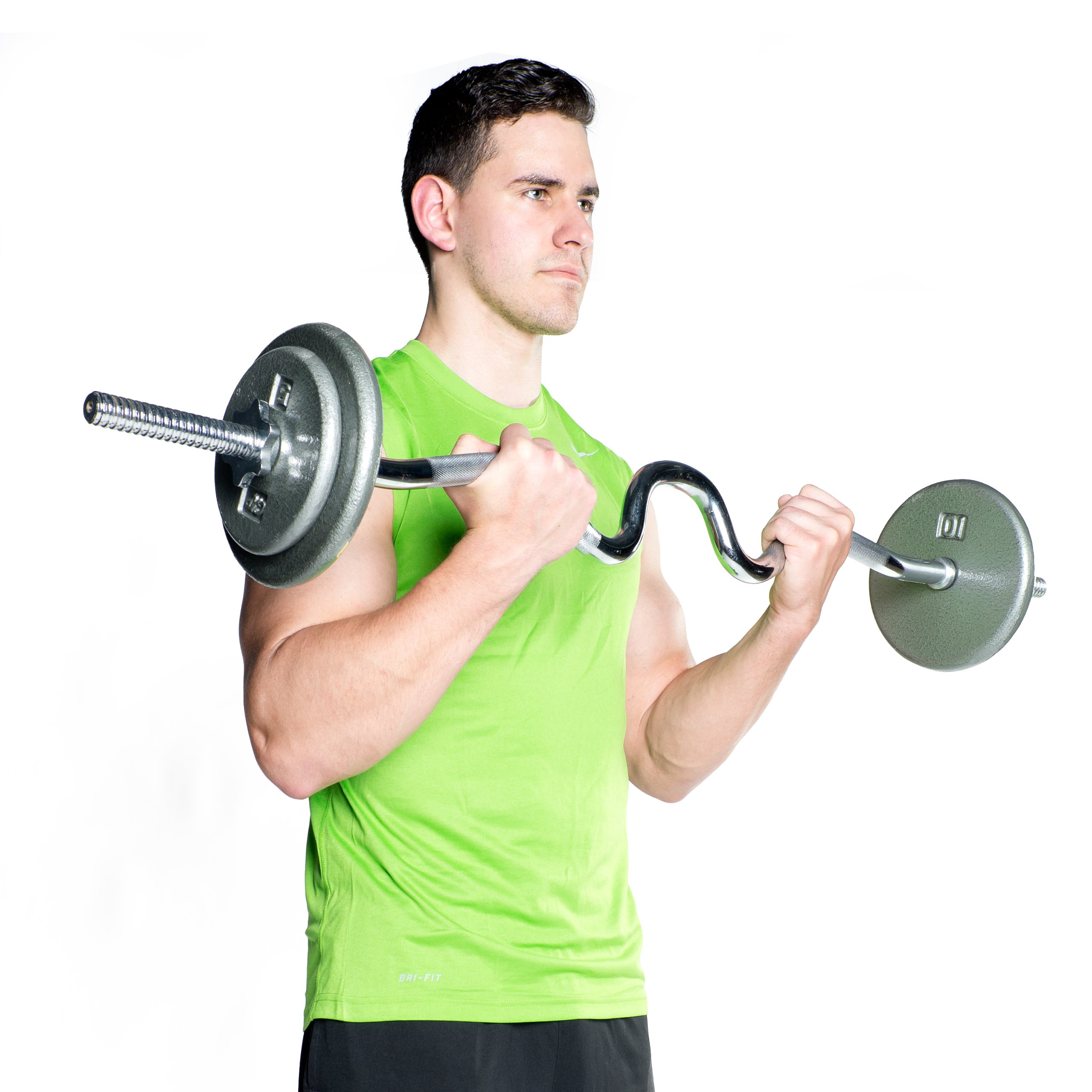 Cap Barbell Estándar Super barra de curl con extremos roscados - RB-48T