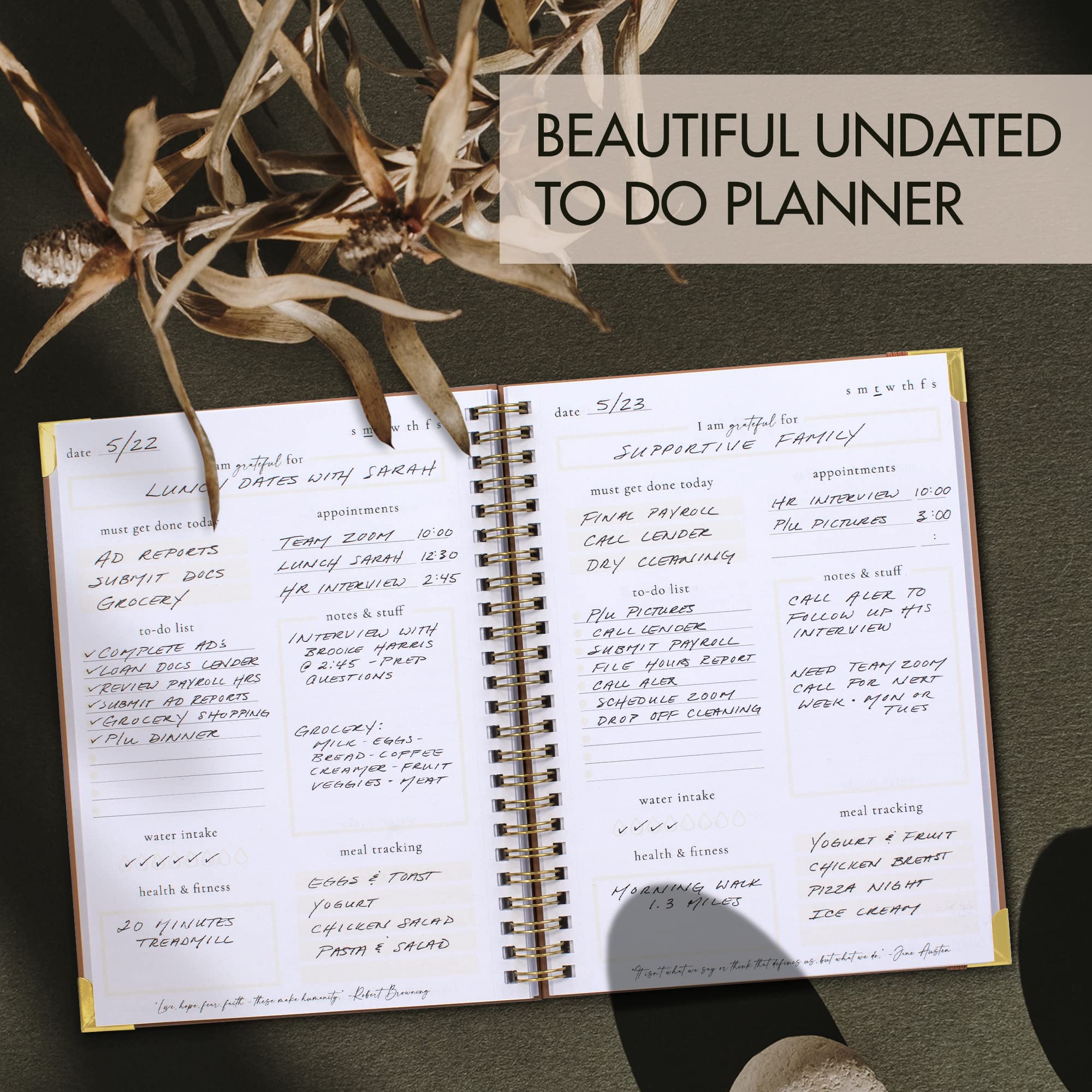 Snapklik.com : Beautiful To Do List Notebook - Aesthetic Daily Planner ...