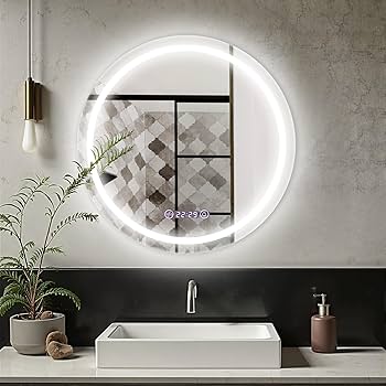 ミルオ君の鏡工房 LEDミラー 鏡 曇り止め 浴室鏡 ライト付き ウォールミラー Amazon.co.jp: ミルオ君の鏡工房 LEDミラー 鏡 曇り止め 浴室鏡 ライト