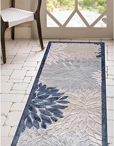 Miniatura 147 de CAMILSON Indoor Outdoor Rug 5x7 Bohemian Medallion Floral Area Rugs for Indoor and Outdoor Patios Easy-Cleaning Non-Shedding Living Room Garden and