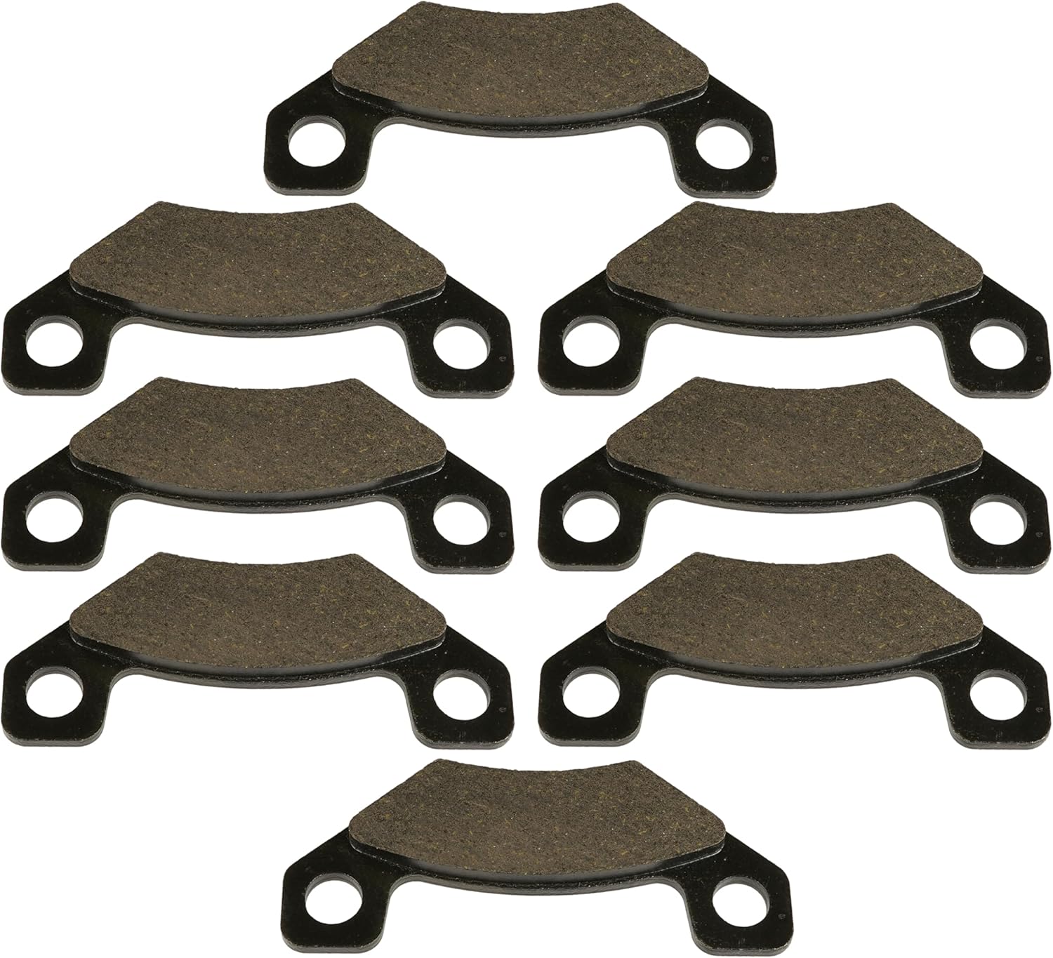 Caltric VGA12182 VGA12183 Front and Rear Brake Pads Compatible with John Deere Gator HPX 4x4 4x2 Diesel/TX Turf 4X2 TX4X2 Gator