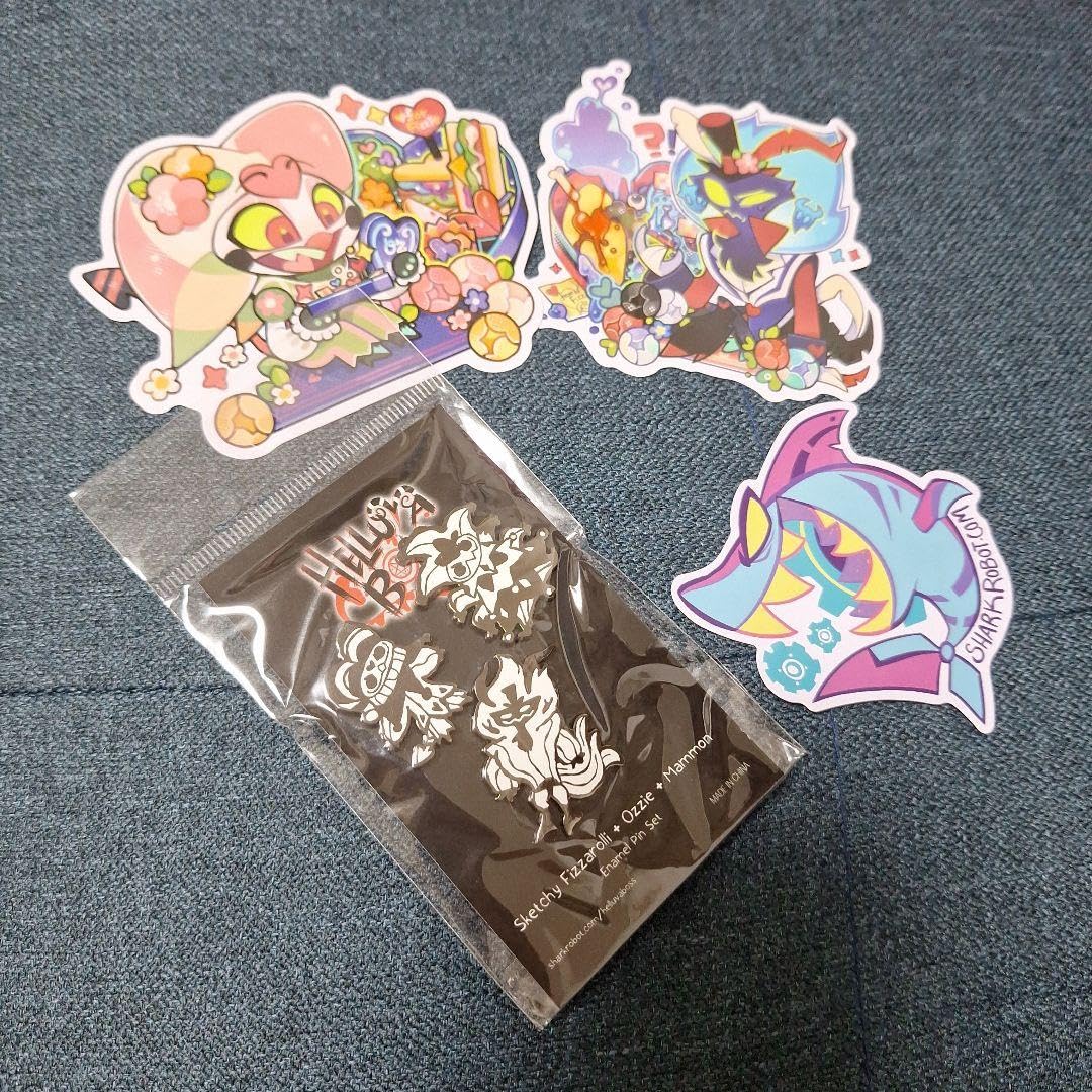 Amazon.co.jp: ヘルヴァボス フィズ オジー マモン ピンバッジ