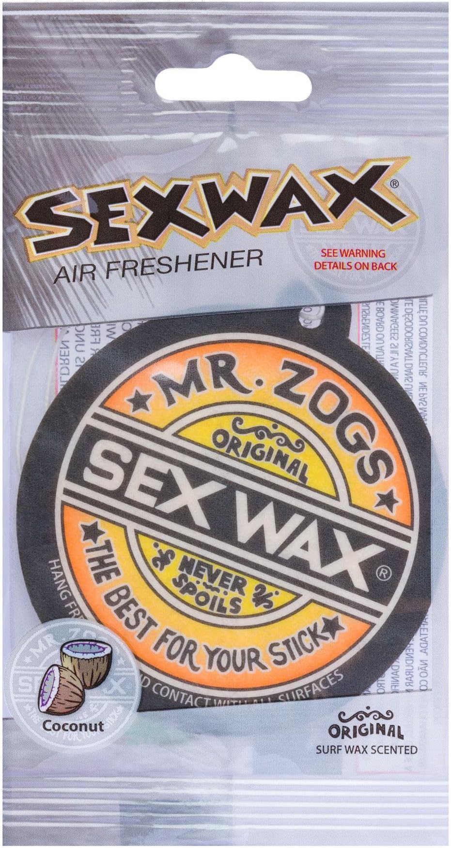 Surf Accessories Sex Wax Car Air Freshener Coconut