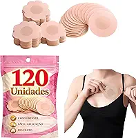 Kit 120 Adesivos Tapa Seios, Protetor De Mamilo, Tapa Peito Aureola, Protetor De Seios e Bicos, Descrição e Conforto Para o Dia a Dia, Adesivo Tapa Seio Premium