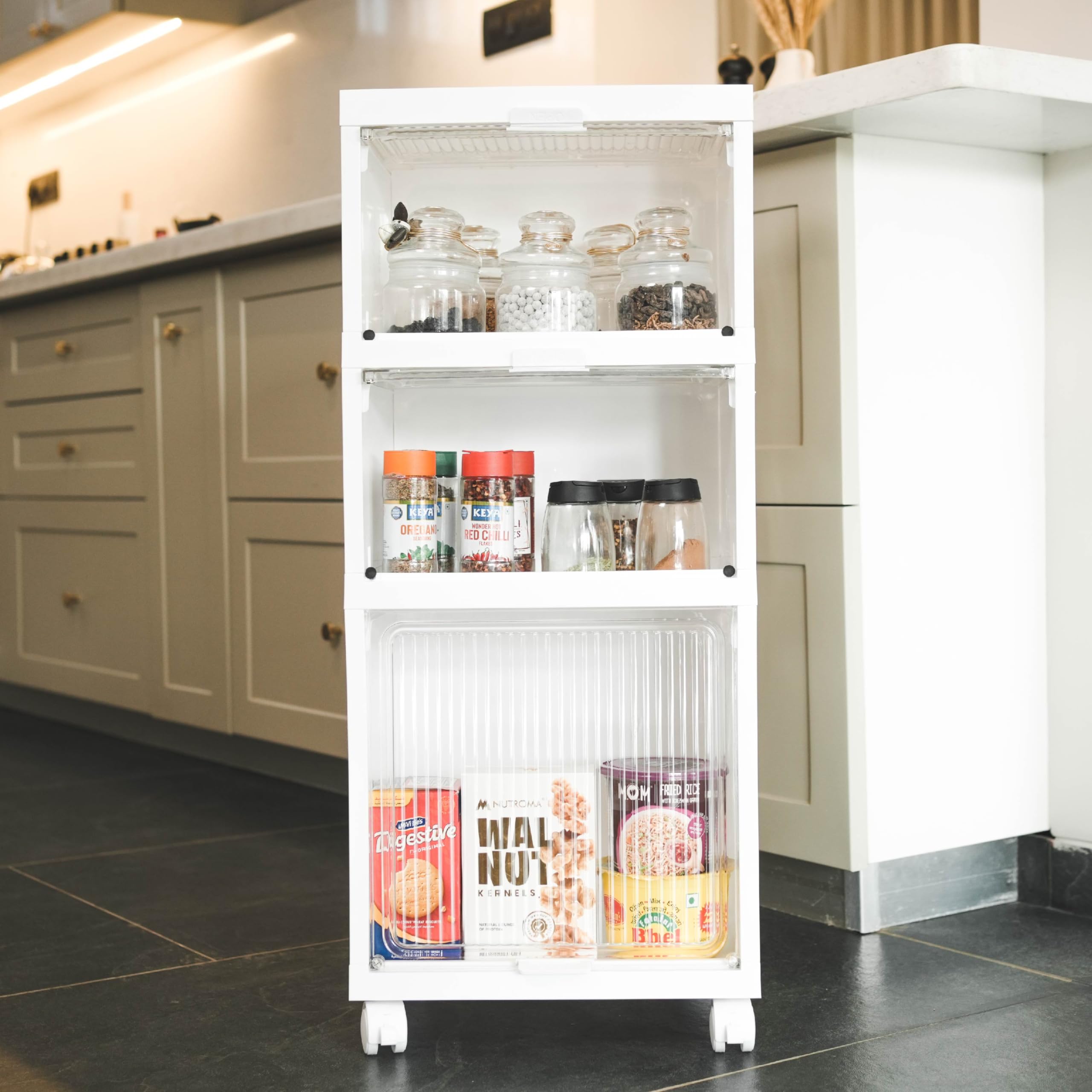 HomeStrap 3 Layer Multi Magic Cupboard | Storage Organizer Box Ideal for Storage Solutions, for Living Room and Bedroom, Kitchen (B0D39D88V8) Amazon Price History, Amazon Price Tracker