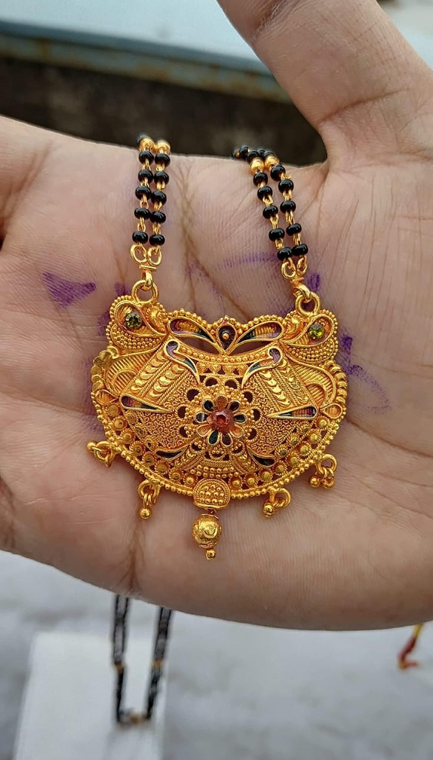 Sparkling Double Line Mangalsutra High Plated Traditional