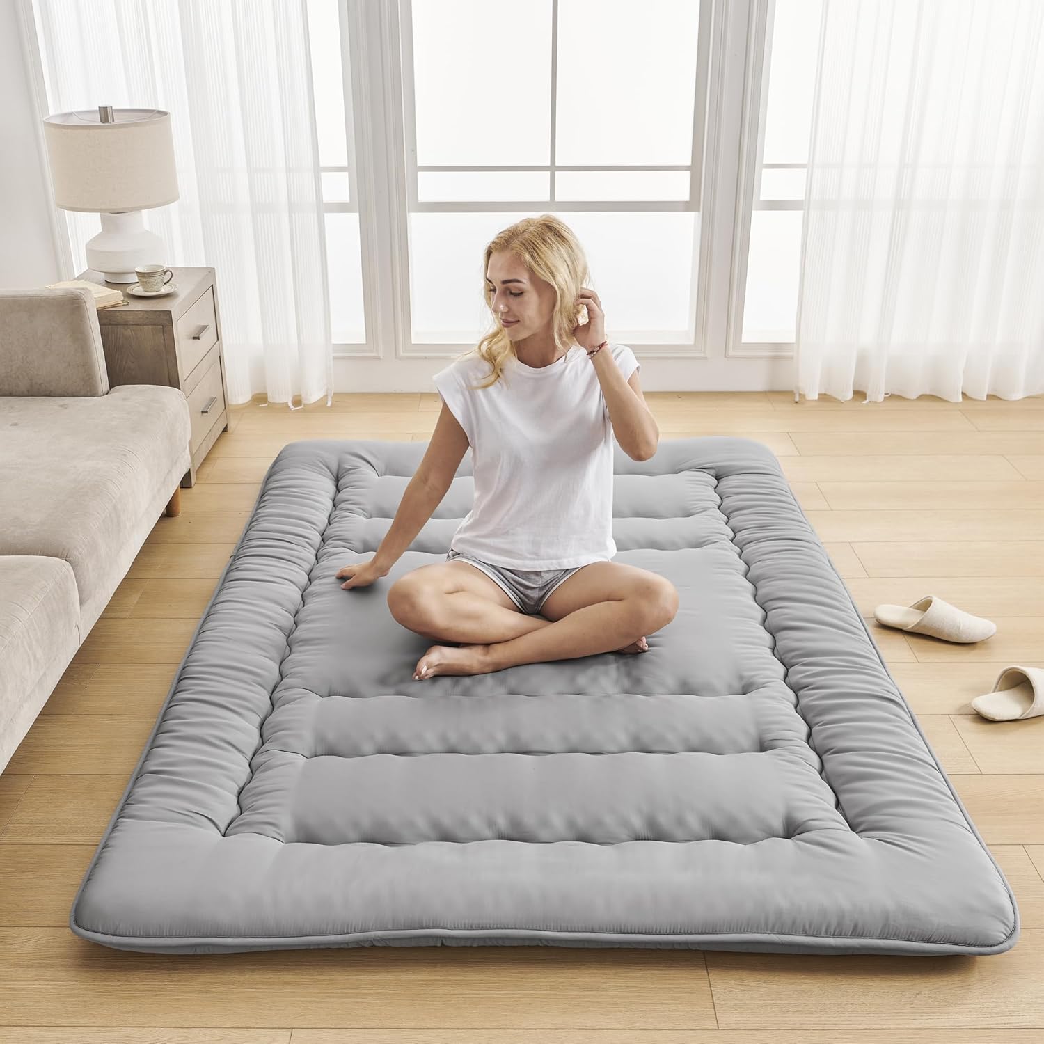 ZPECC Futon Mattress Japanese Floor Mattress High Support