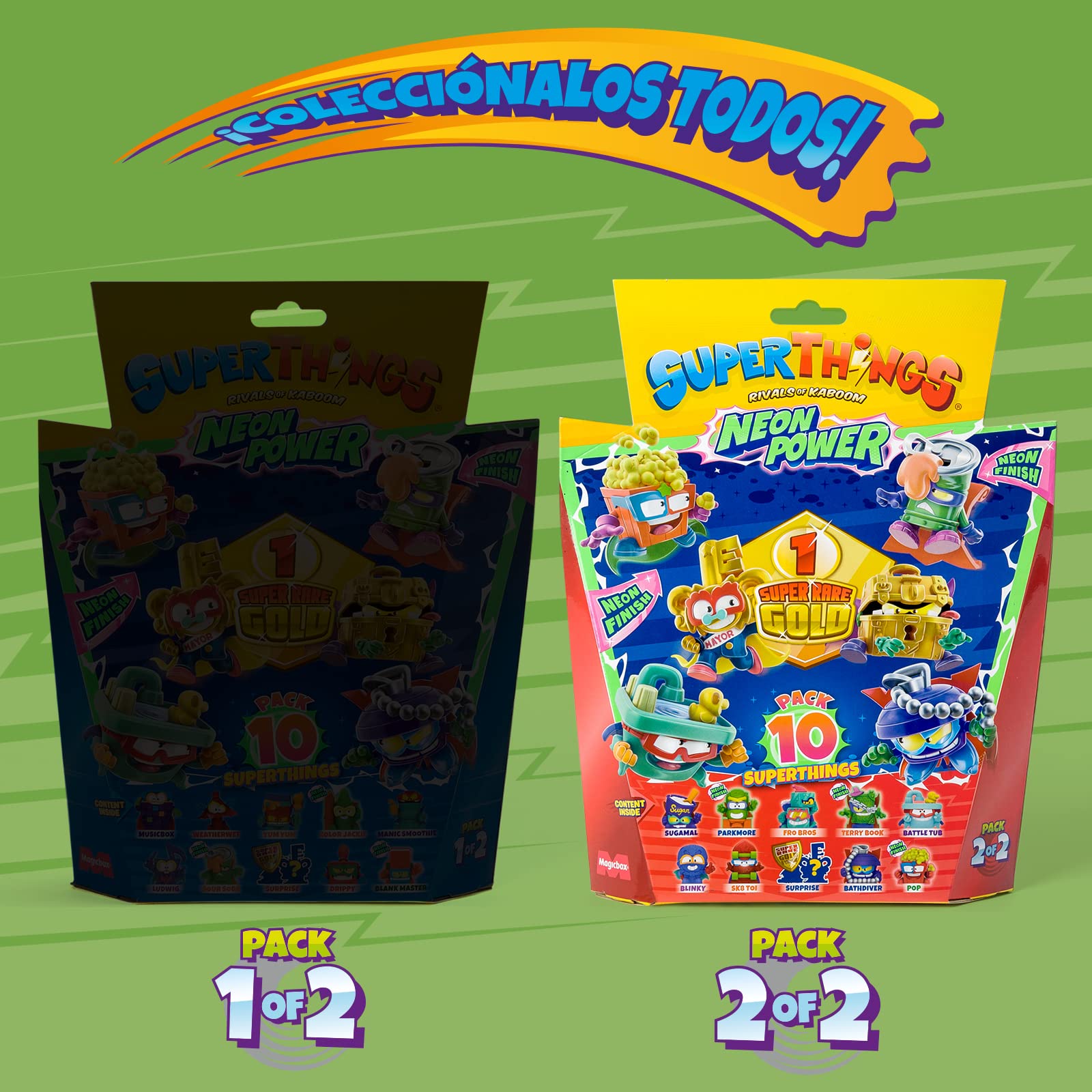 Amazon.com: SUPERTHINGS RIVALS OF KABOOM, Series Neon Power - Pack