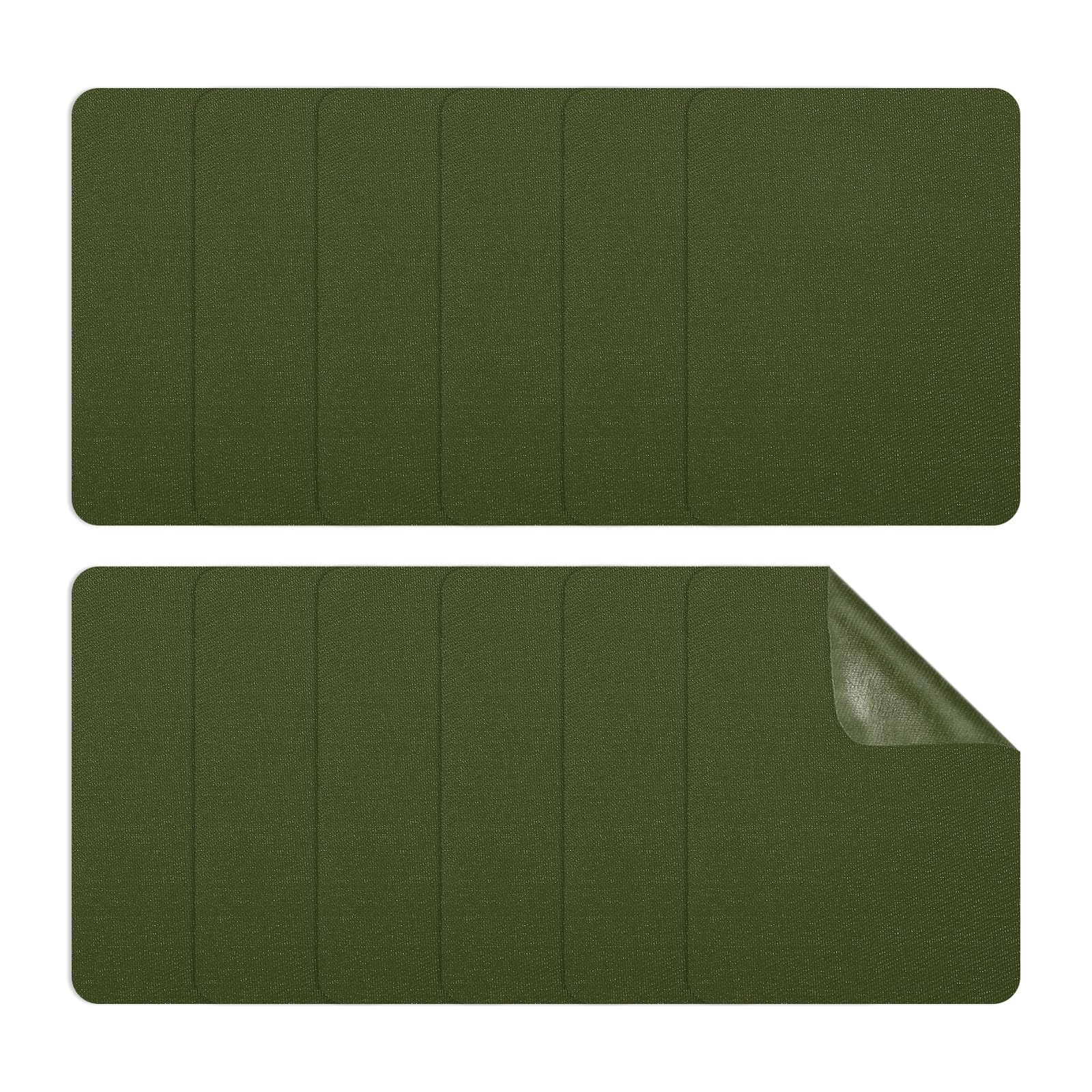 PATIKIL Iron-on Patches 95 x 125mm, 12 Pack Fabric Repair Patches Cotton Iron on Patch for Clothes Repair Decorating Kit, Olive