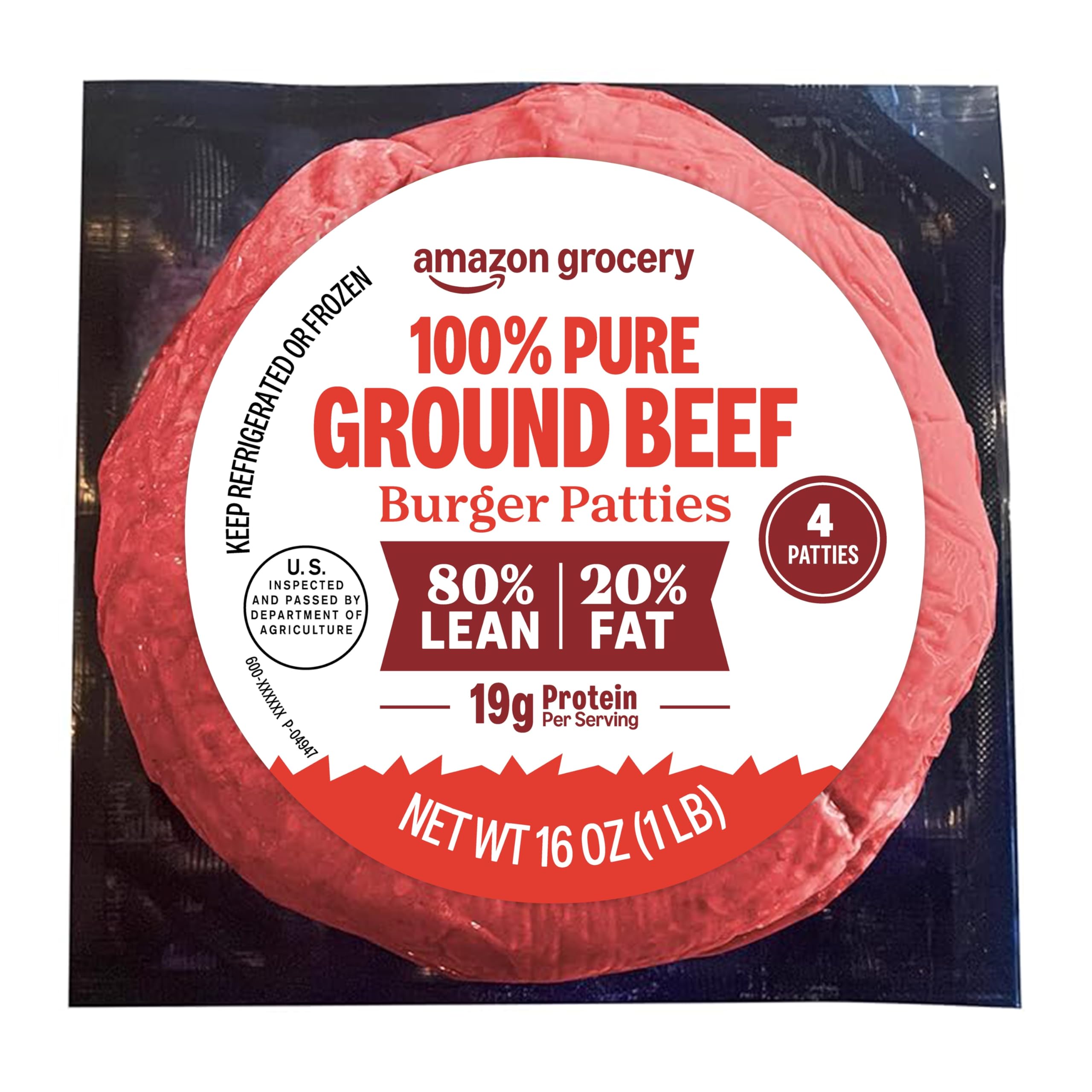 Amazon Grocery Ground Beef Patties