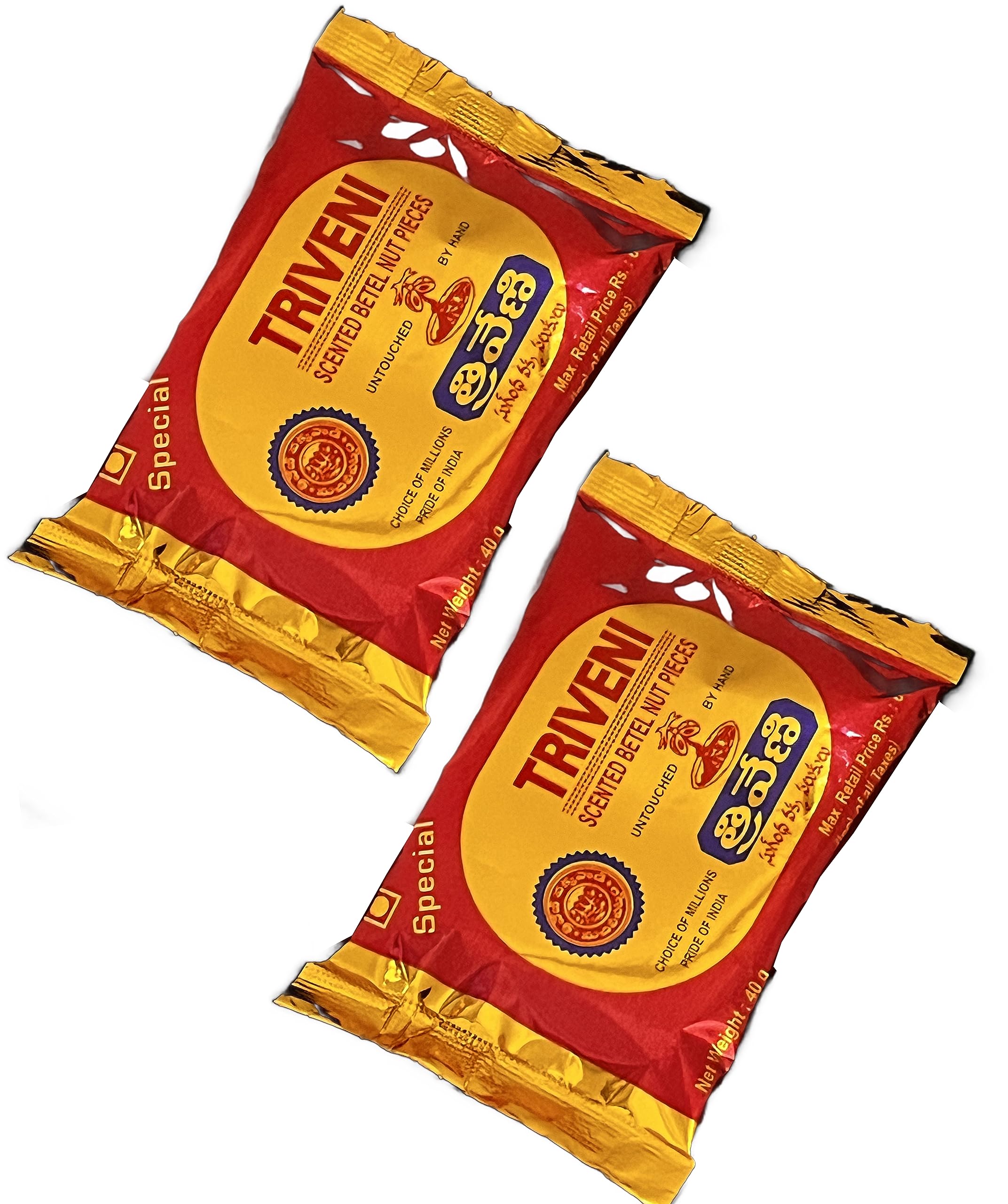 Tirveni Betel Nuts Pieces pouches 40g (PACK OF 2) | Tirveni Supari | Tirveni Mouth Freshner | South Tirveni Supari | (B0CGRLK241) Amazon Price History, Amazon Price Tracker