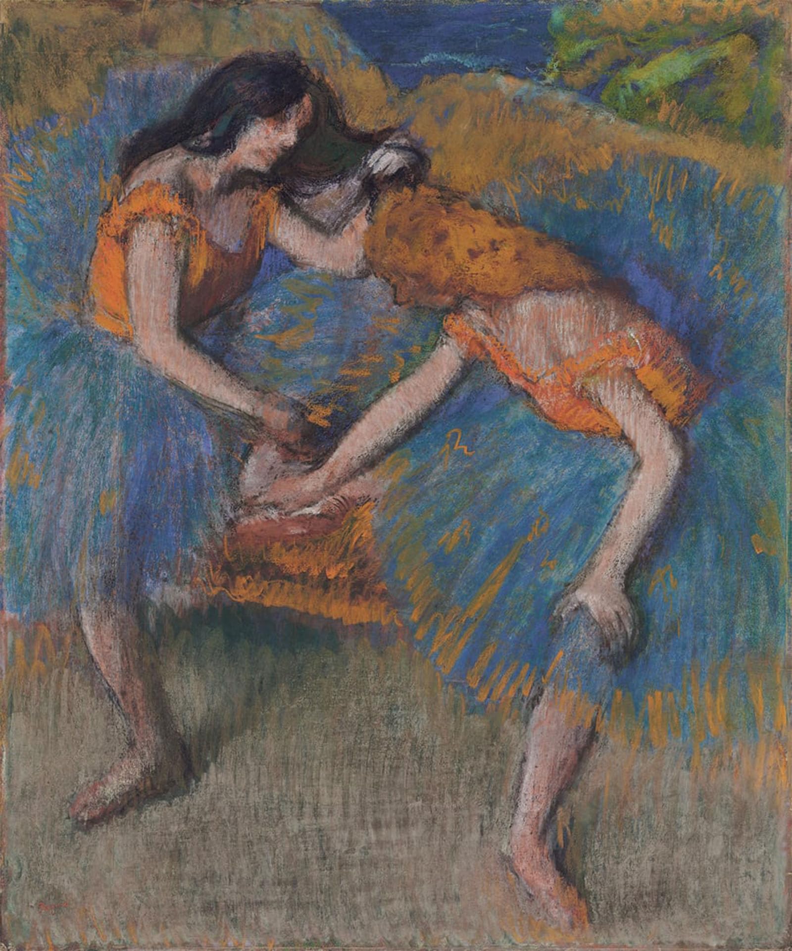 Cuadro de lienzo de Dos bailarinas de Degas para transformar la pared de tu dormitorio 5