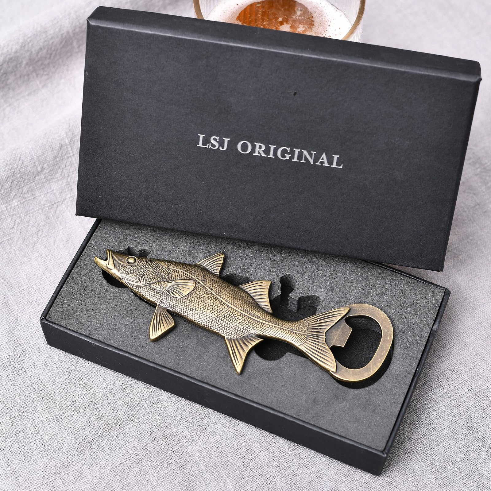 Amazon | LSJ ORIGINAL ビール栓抜き 魚 クールボトルオープナー バー