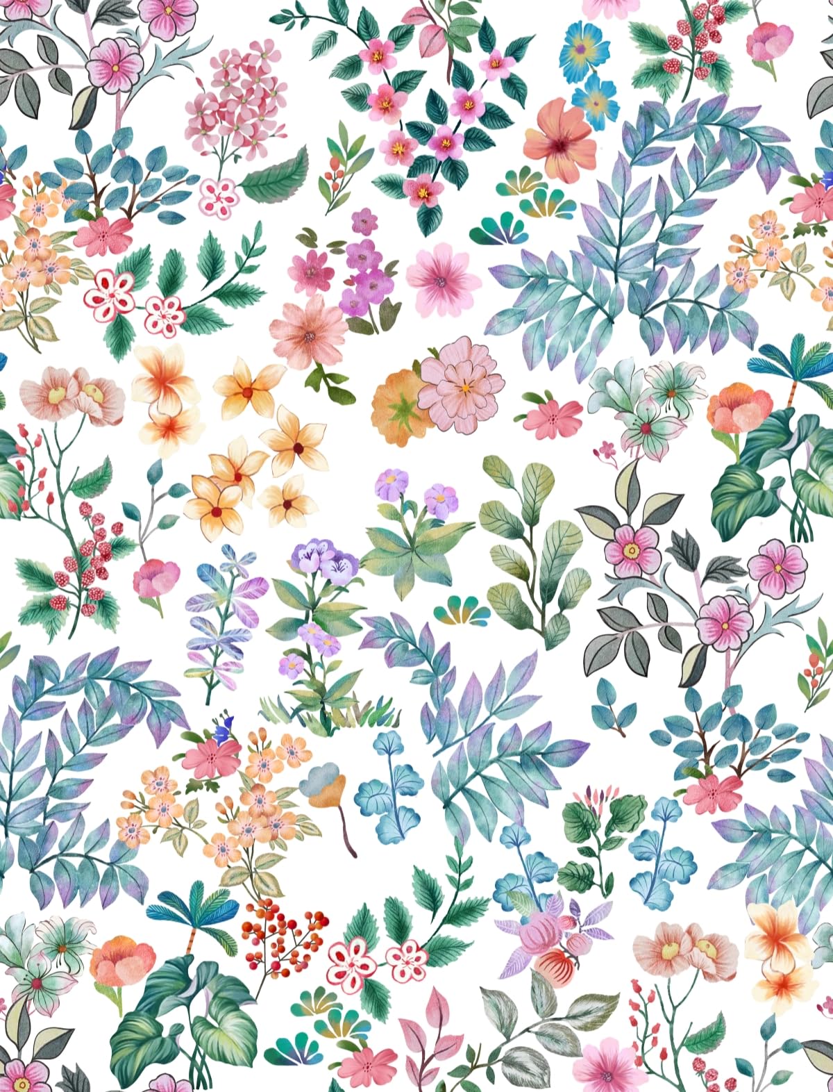 Vinilo pared decoracion con diseño floral grueso ideal para renovar armarios y cocina