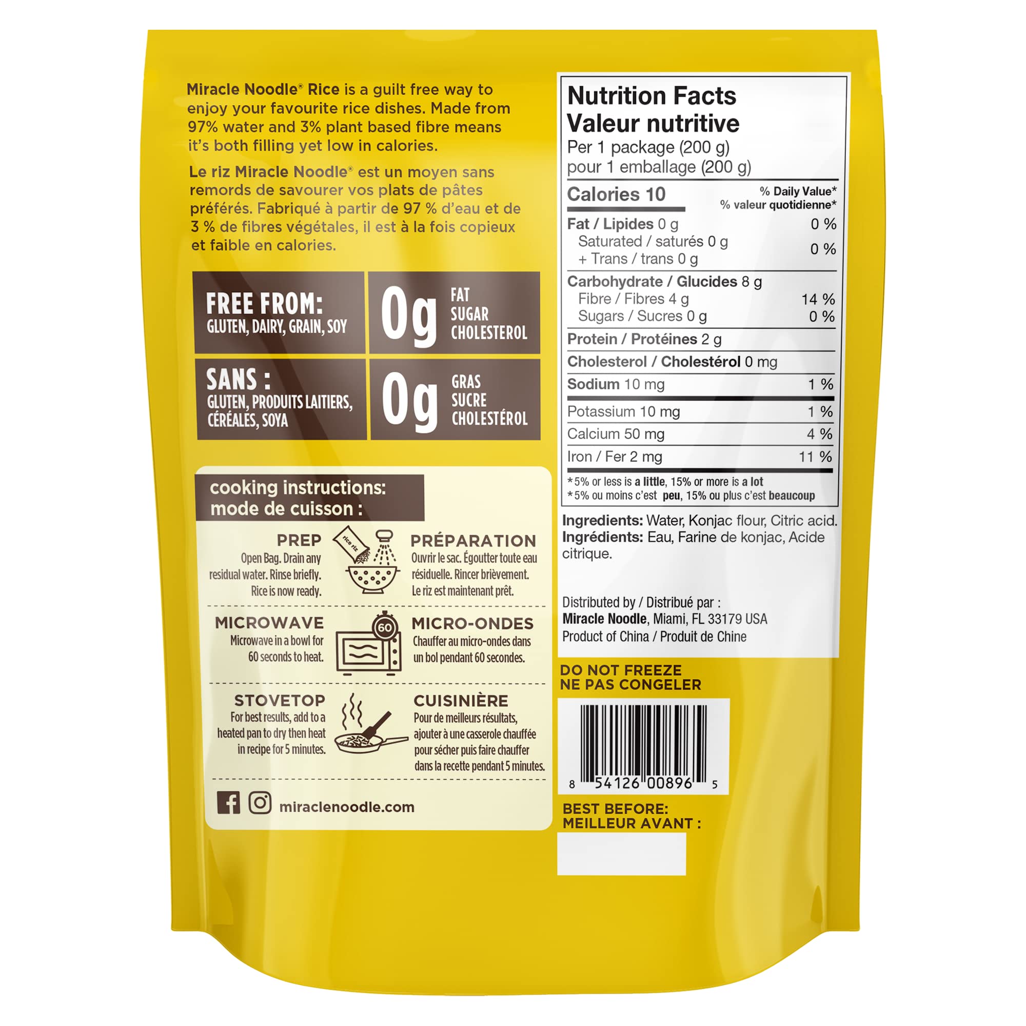 Miracle Noodle Ready-To-Eat Rice 200g