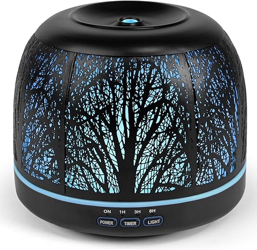 ARVIDSSON Difusor de aceite esencial de 16.9 fl oz, difusores de metal para aceites esenciales, difusor de aromaterapia para habitaciones grandes,