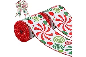Bright Christmas Candy Ribbon Garland