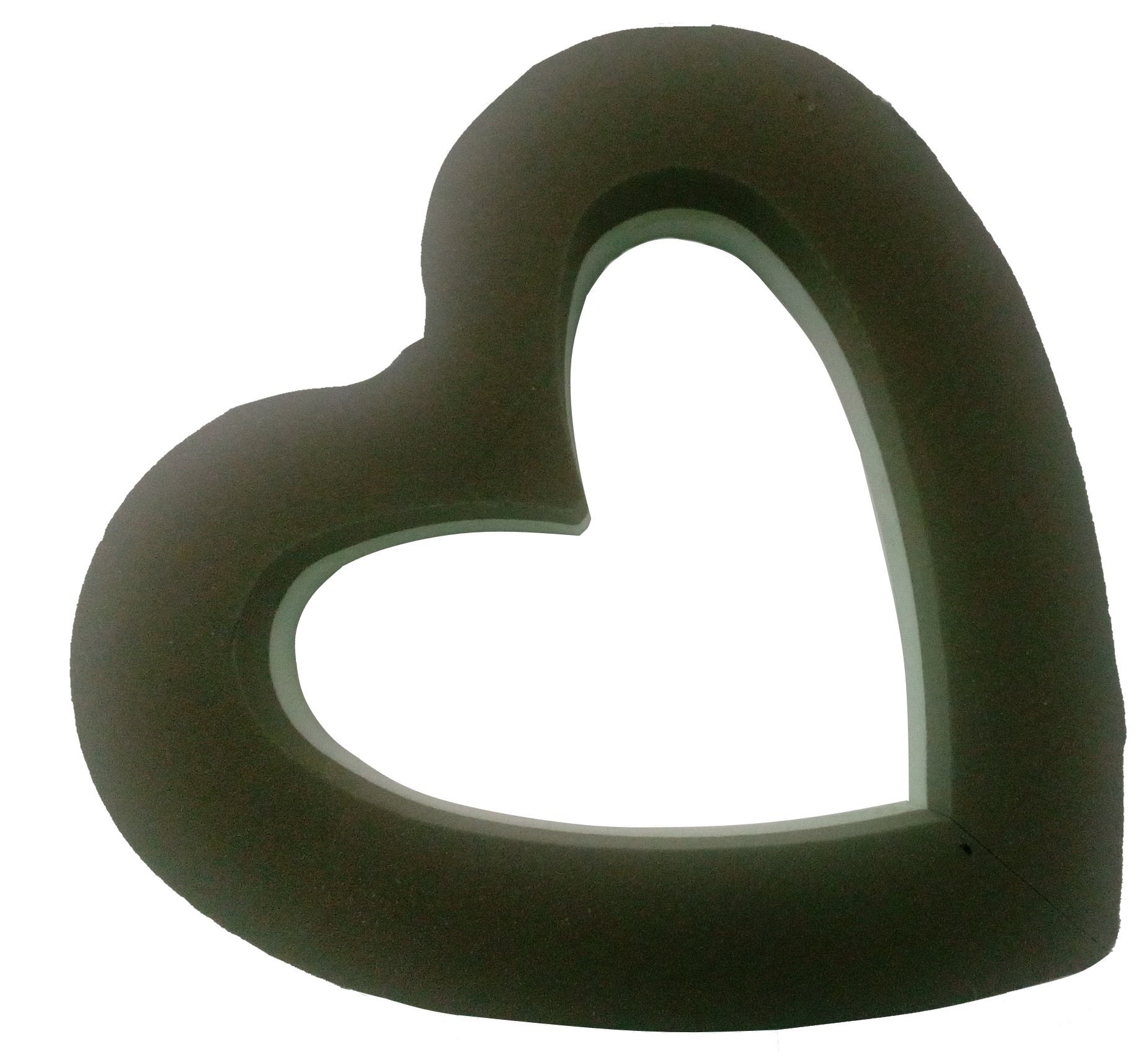Deco Made in Italy Spugna per Fiori a Forma di Cuore Doppio Aperto 2 px (38x57x6,5 cm)