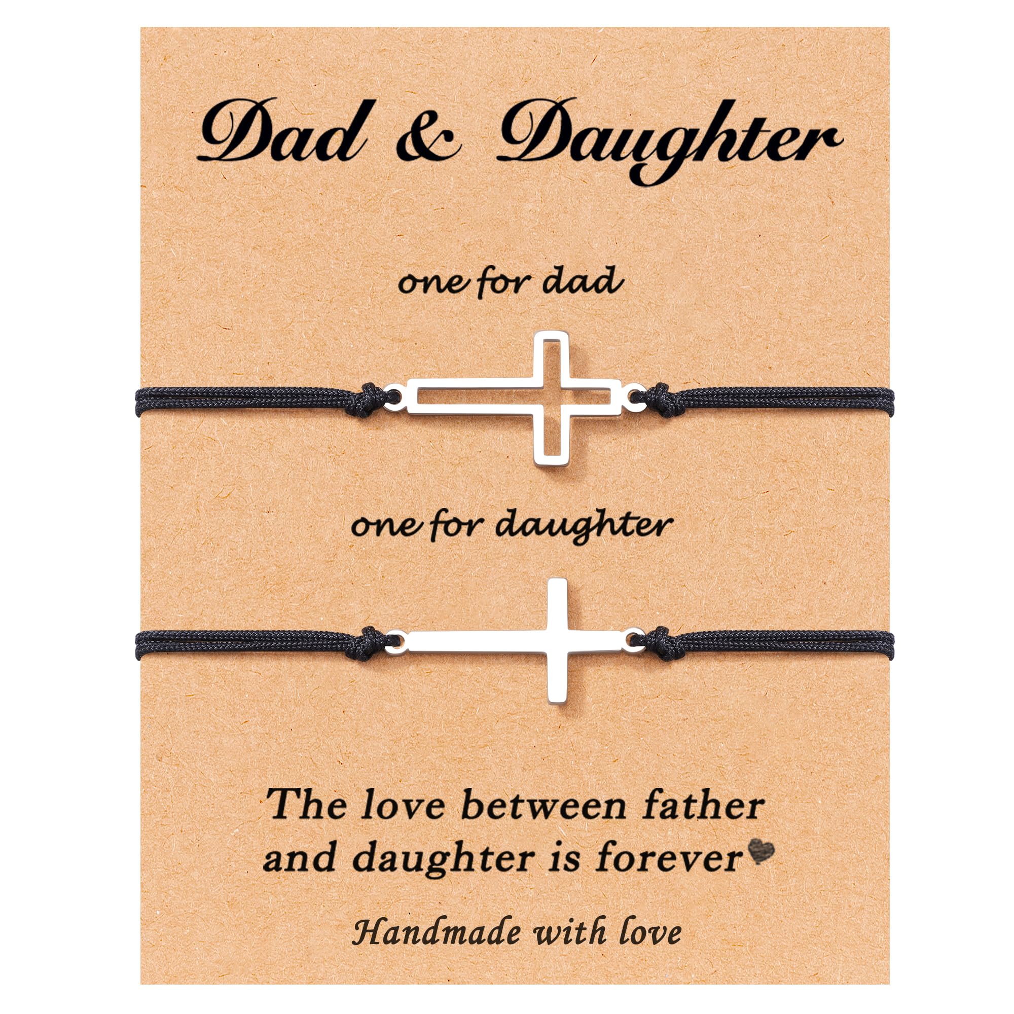TarsusCross Matching Bracelets Gifts Ideas for Fathers Day Mothers Day Christmas Birthday