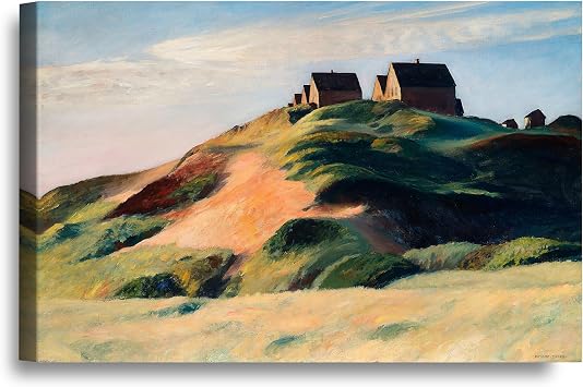CP CANVASPATH Corn Hill Truro, Cape Cod by Edward hopper Size20x30x1.5 Canvas Prints Giclee Print Wall Art for Home Decor