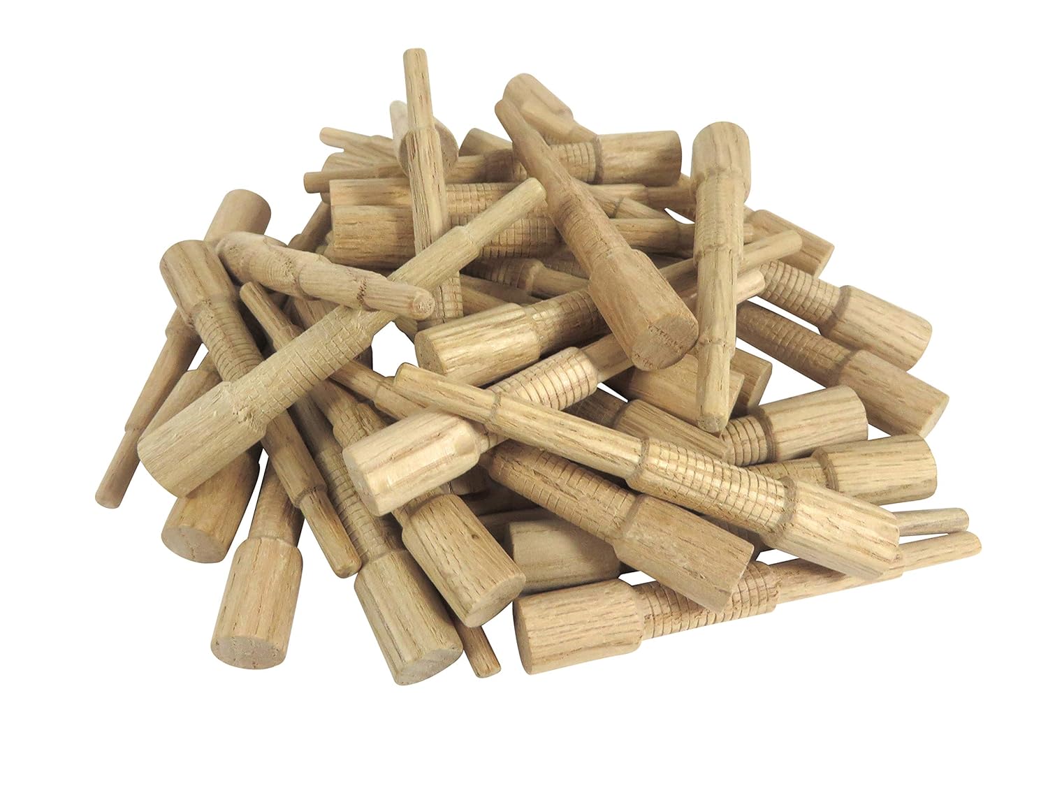 Miller Dowel O15D14-100 Set of 100 Each 2X Oak Stepped Dowels 1/2 Inch Diameter for Stock up to 1-5/8 Inch Thick