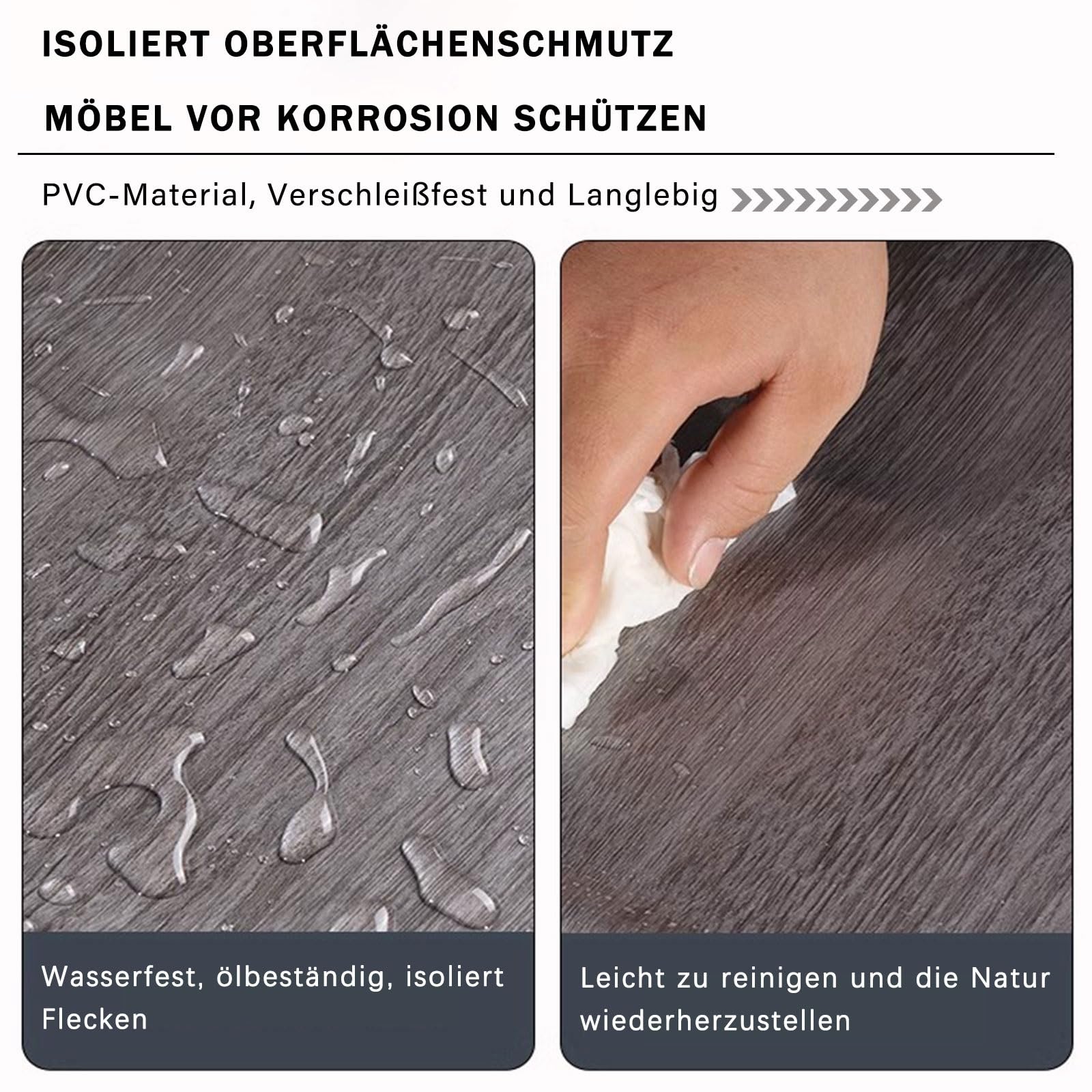 Samoprzylepna tapeta imitująca drewno Samoprzylepna folia meblowa PCV Efekt drewna Wodoodporna wielokolorowa Wiele rozmiarów(Optionen 05,40W x 500L cm)