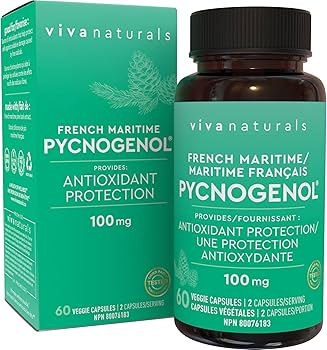 Pycnogenol Precious 120包 Viva Naturals Pycnogenol 100mg - French Maritime Pine Bark Extract
