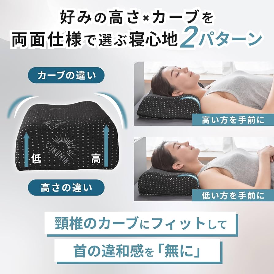 Amazon｜GOKUMIN ジェル枕 枕 【整体師監修 ジェルピロー】 高反発 首