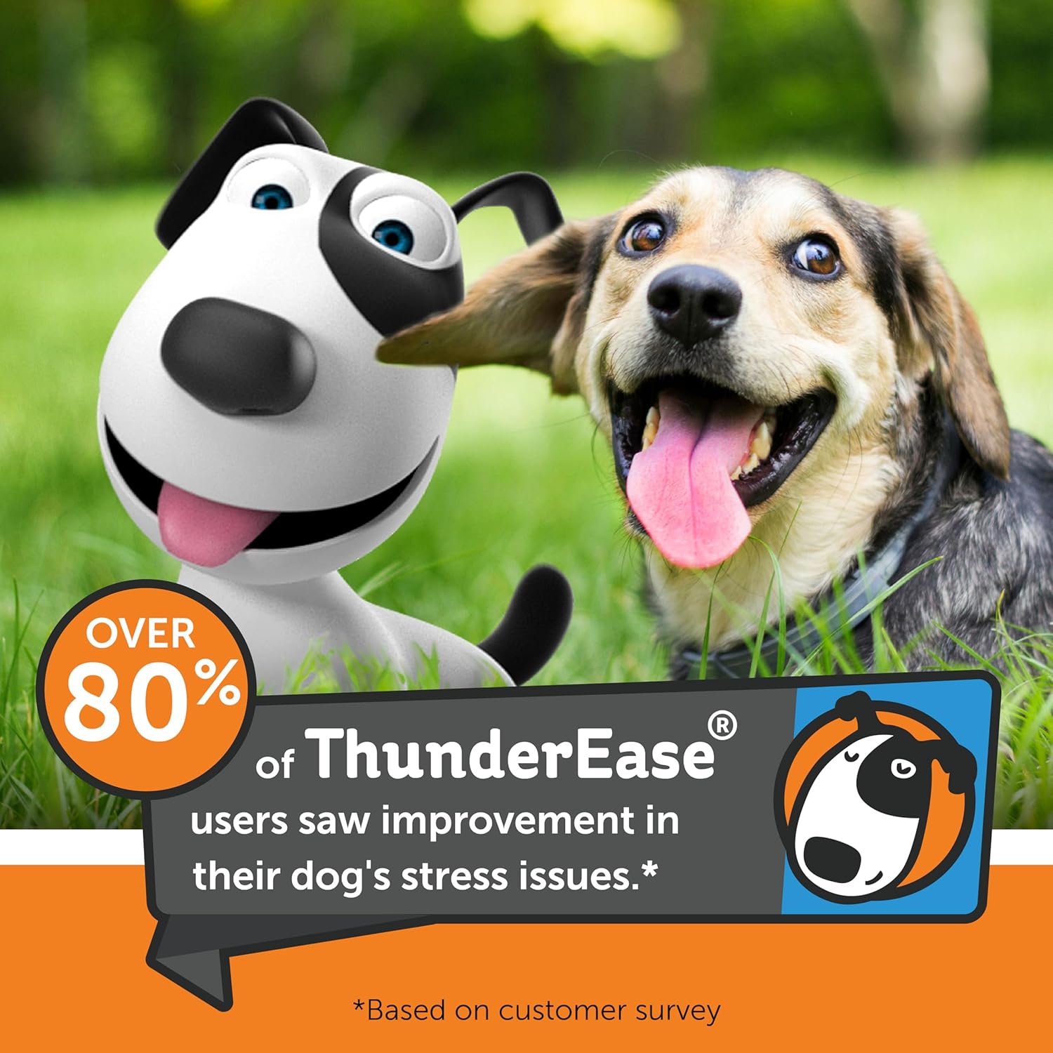 ThunderEase Calming Anti Anxiety Pheromone Collar for Dogs (Large)