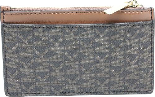 Miniatura 2 de Michael Kors Jet Set - Funda para tarjetas con cremallera superior, color marrón, Marrón, Jet Set Travel