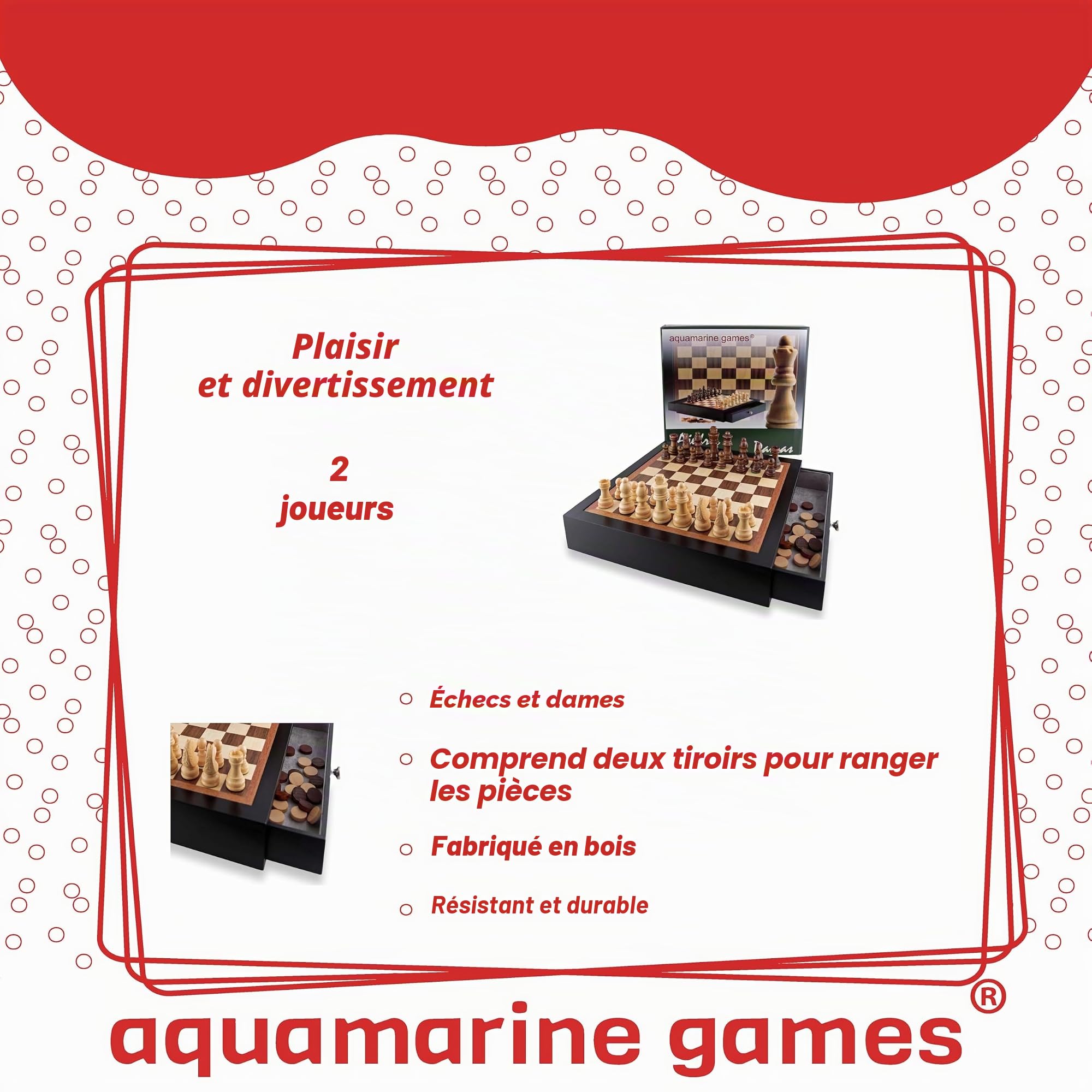 Aquamarine Games – Échecs et Dames (fd11555)