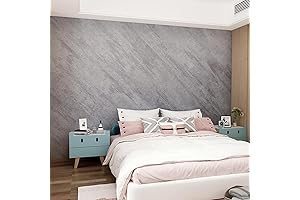 16"x354" Faux 3D Dark Grey Concrete Wallpaper for Basement Wall Covering