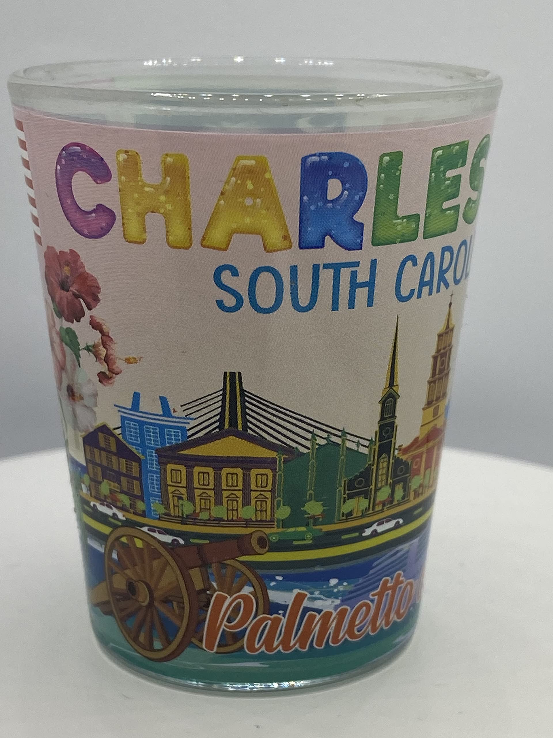 CHARLESTON South Carolina SHOT GLASS 2 OZ.