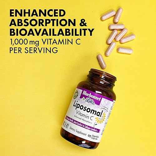 Miniatura 3 de Bluebonnet Nutrition Vitamina C liposomal 1000 mg - Fabricado con aceite de girasol - para comodidad inmune y articulación - Vegano, kosher, sin