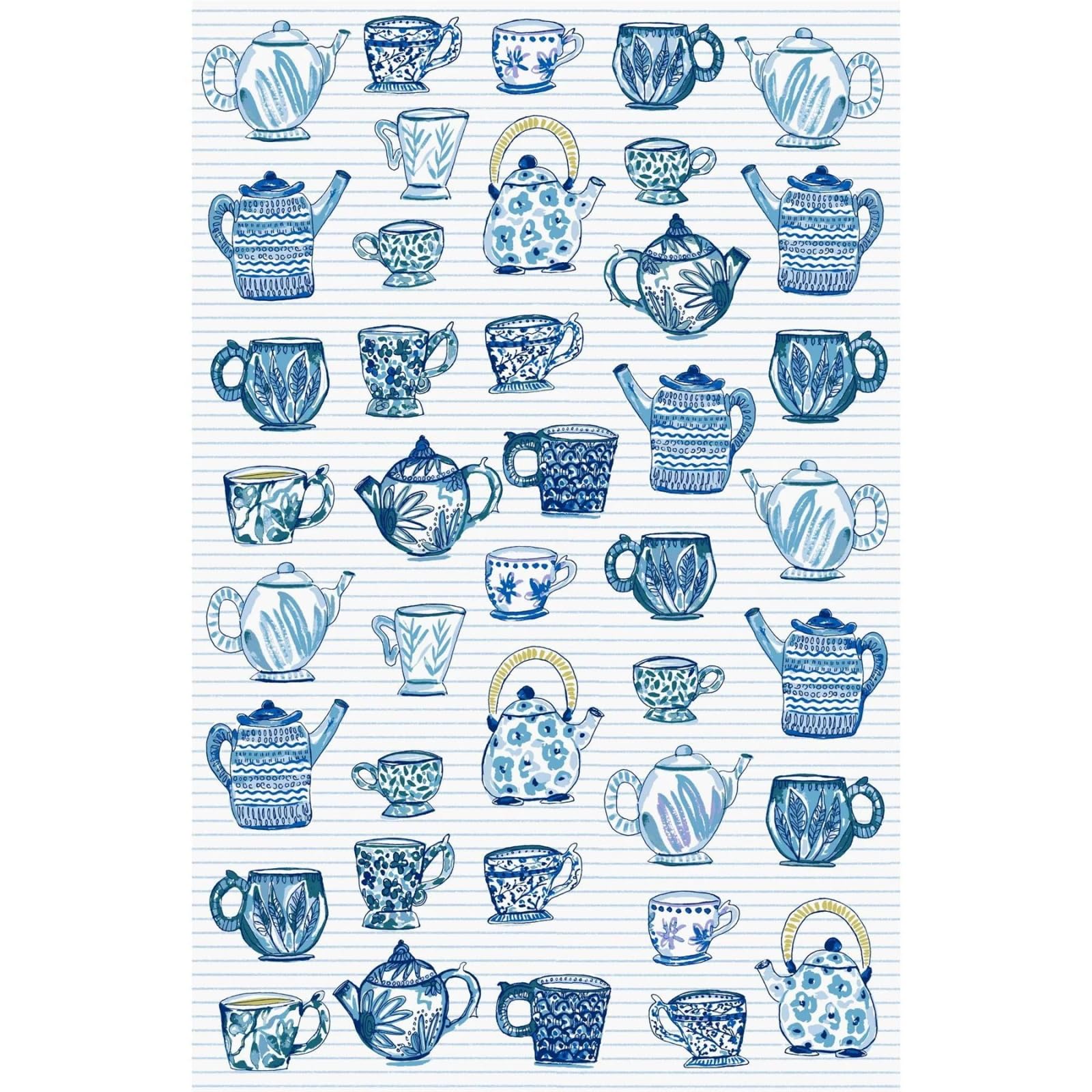 Ulster Weavers Blue - Stand Alone Tea Towel - Tea Towel - Cotton - One Size In
