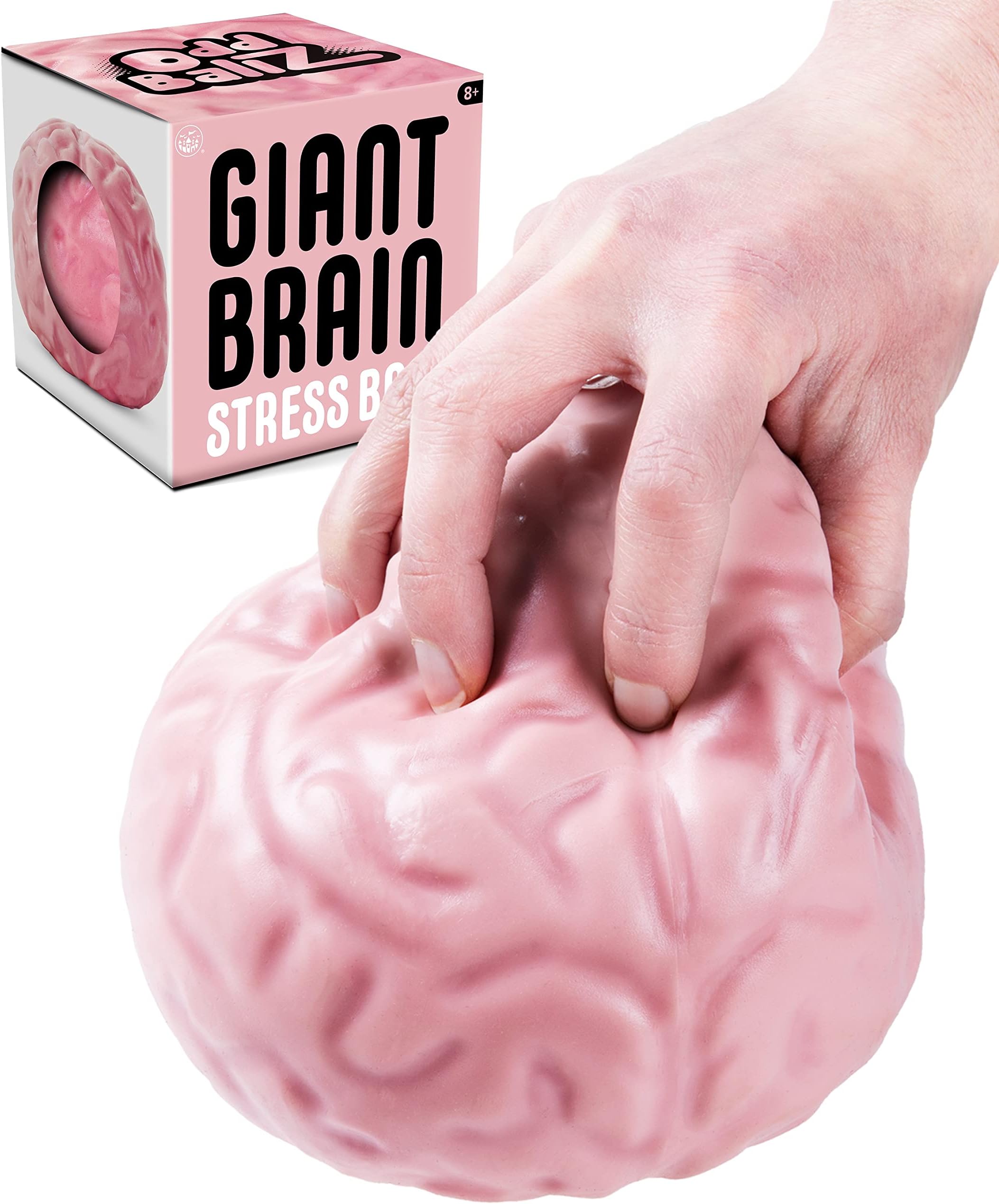 Giant Brain Stress Ball: A giant stress toy shaped like a circular cranium!