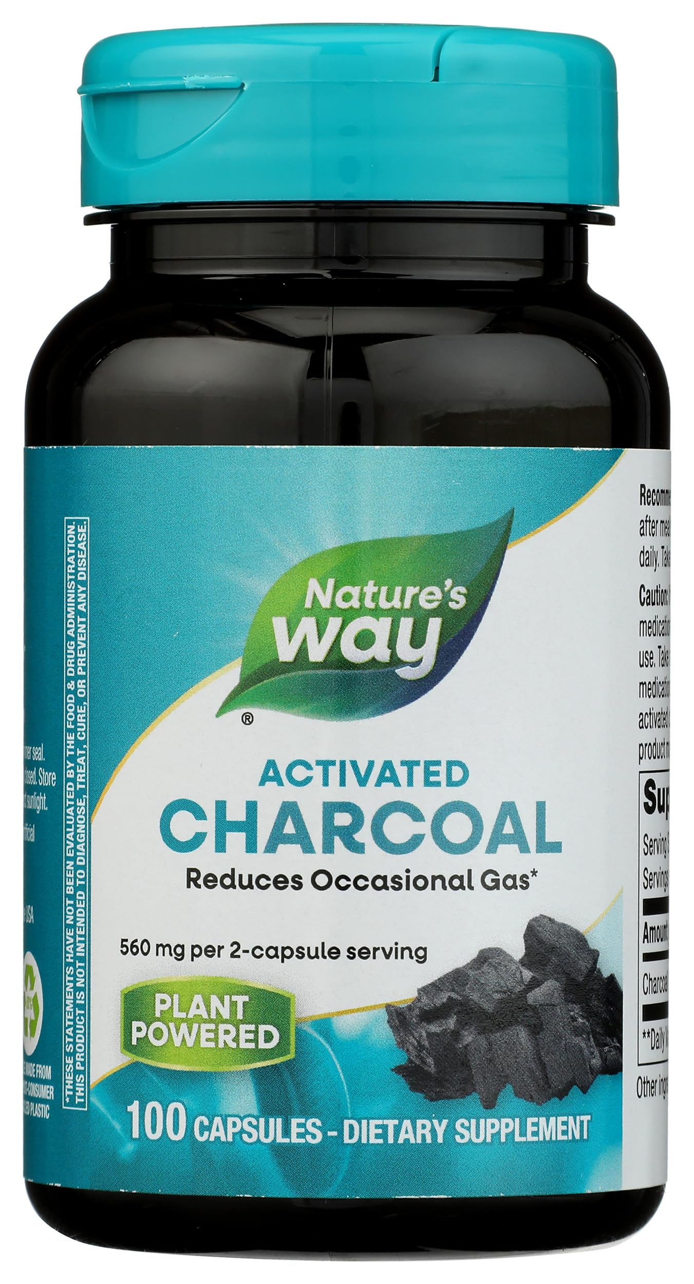 Nature's Way, Activated Charcoal, 100 Capsules-image-27