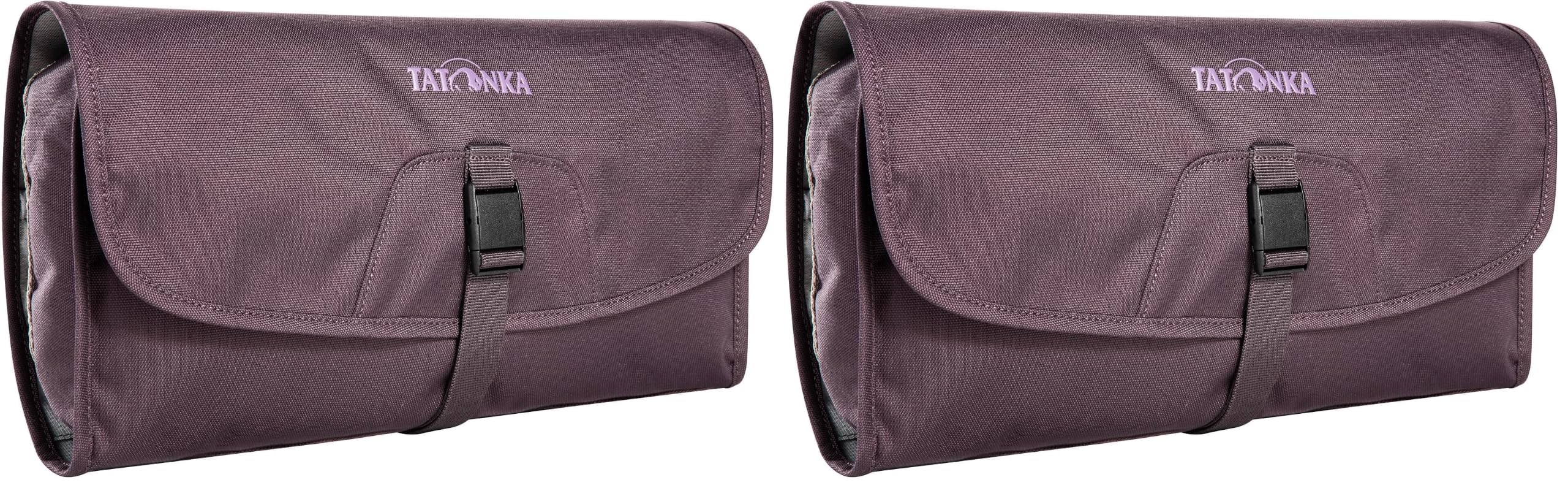 Tatonka Travelcare Kulturbeutel - Flache, Faltbare Waschtasche zum Aufhängen mit Fächern und Spiegel (Packung mit 2)