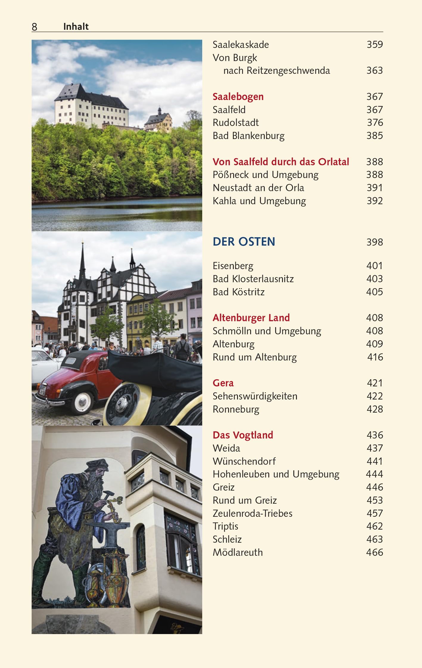 TRESCHER Reiseführer Thüringen: Erfurt, Weimar, Jena, Gotha, Eichsfeld, Thüringer Wald, Werratal, Vogtland und Saaletal