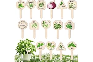 15-Pack Herb Markers: The Perfect Companion for Your Thriving Garden