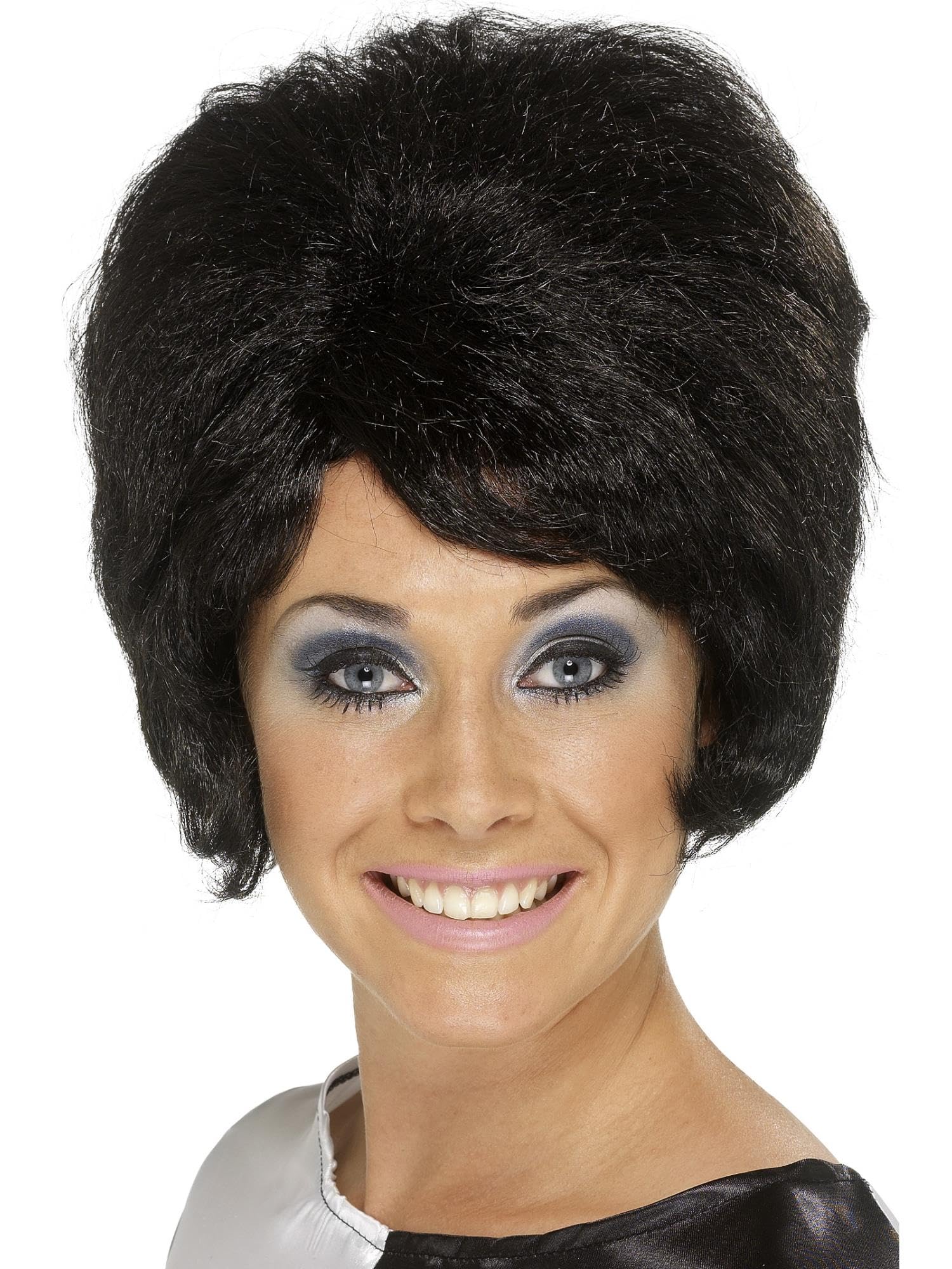 Smiffy's Female 60S Beehive Wig - Wig Beehive 60S Fancy Dress Ladies 1960S Short 50S 70S Mod Black