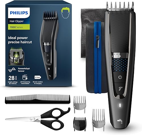 Philips Hair Clipper Series 7000 Haarschneider mit Trim-n-Flow-Technologie (Modell HC7650/15) - 1