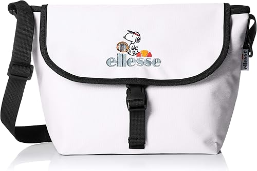Amazon エレッセ ショルダーバッグ スヌーピー グッズ ブランド コラボ レディース しょるだーばっぐ 通学 通勤 斜めがけ 軽い 軽量 カジュアル ロゴ 学生 大人 おでかけ プレゼント ギフト お祝い 通販 Pn3104 ホワイト Ellesse エレッセ ショルダーバッグ