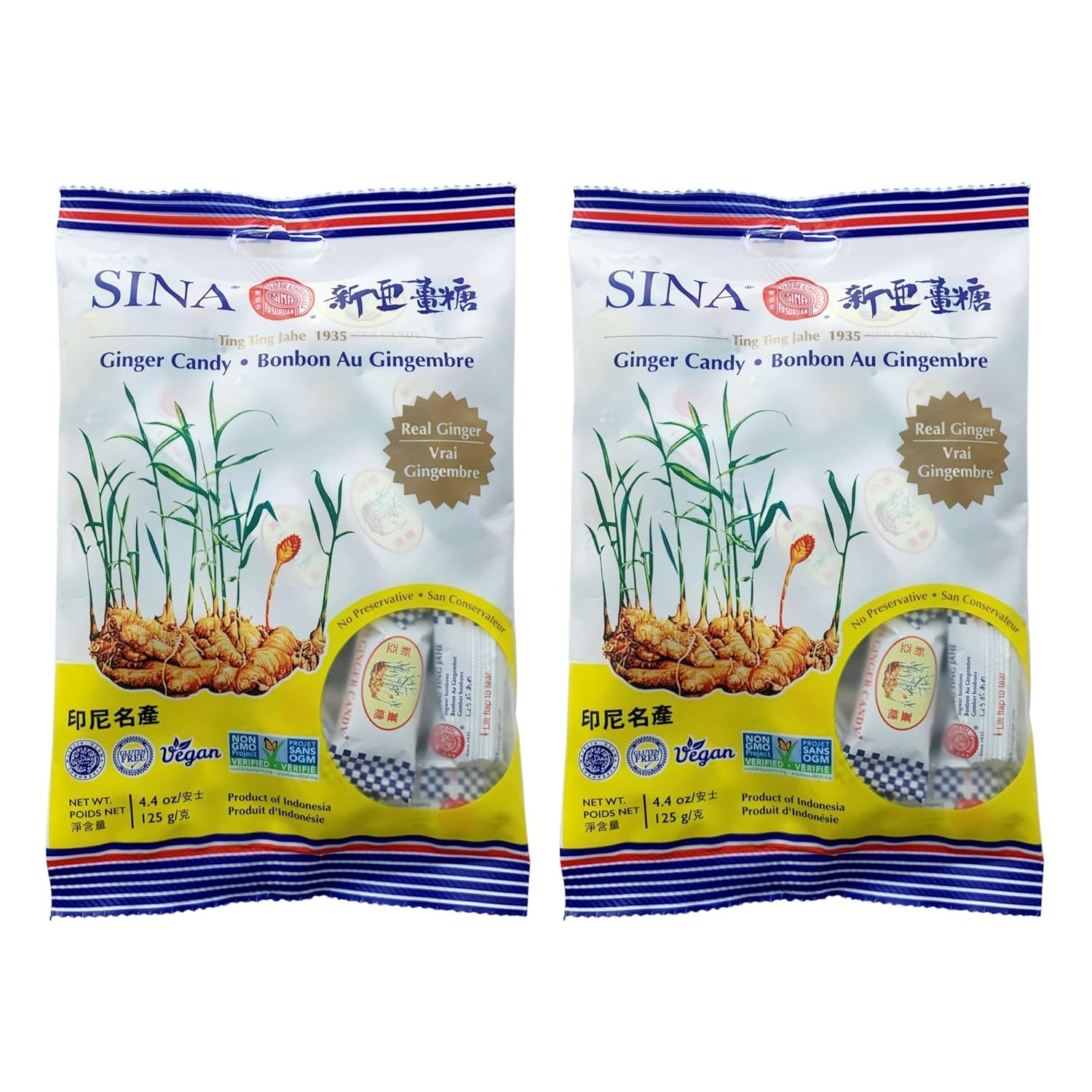 Z. Emma Ting Ting Jahe Sina Ginger Candy 4.4oz (4.4oz