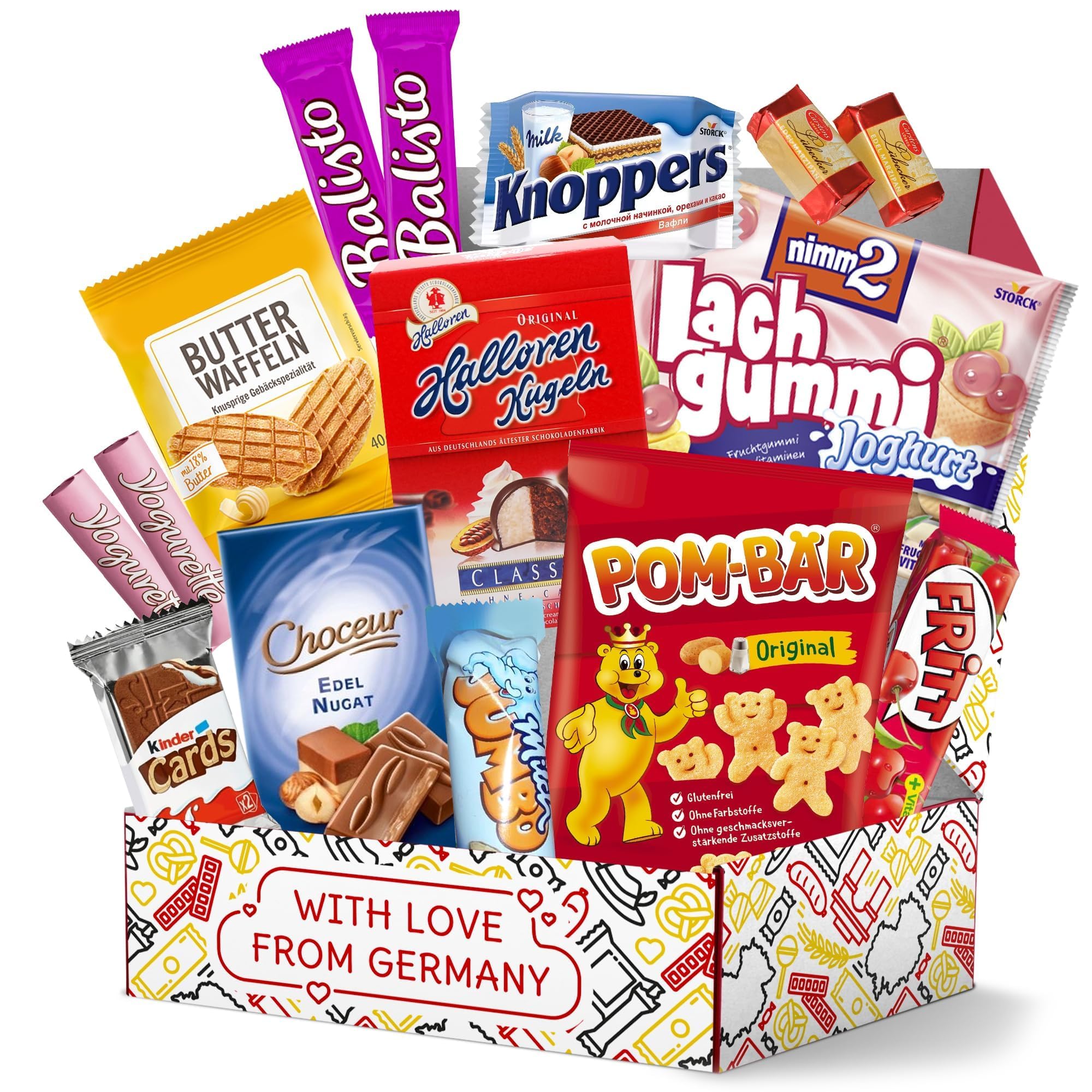 German Snack Box – Authentic German Chocolate & Snacks from Germany - International Snack Box with German Candy & European Treats – Great Gift for Food Lovers