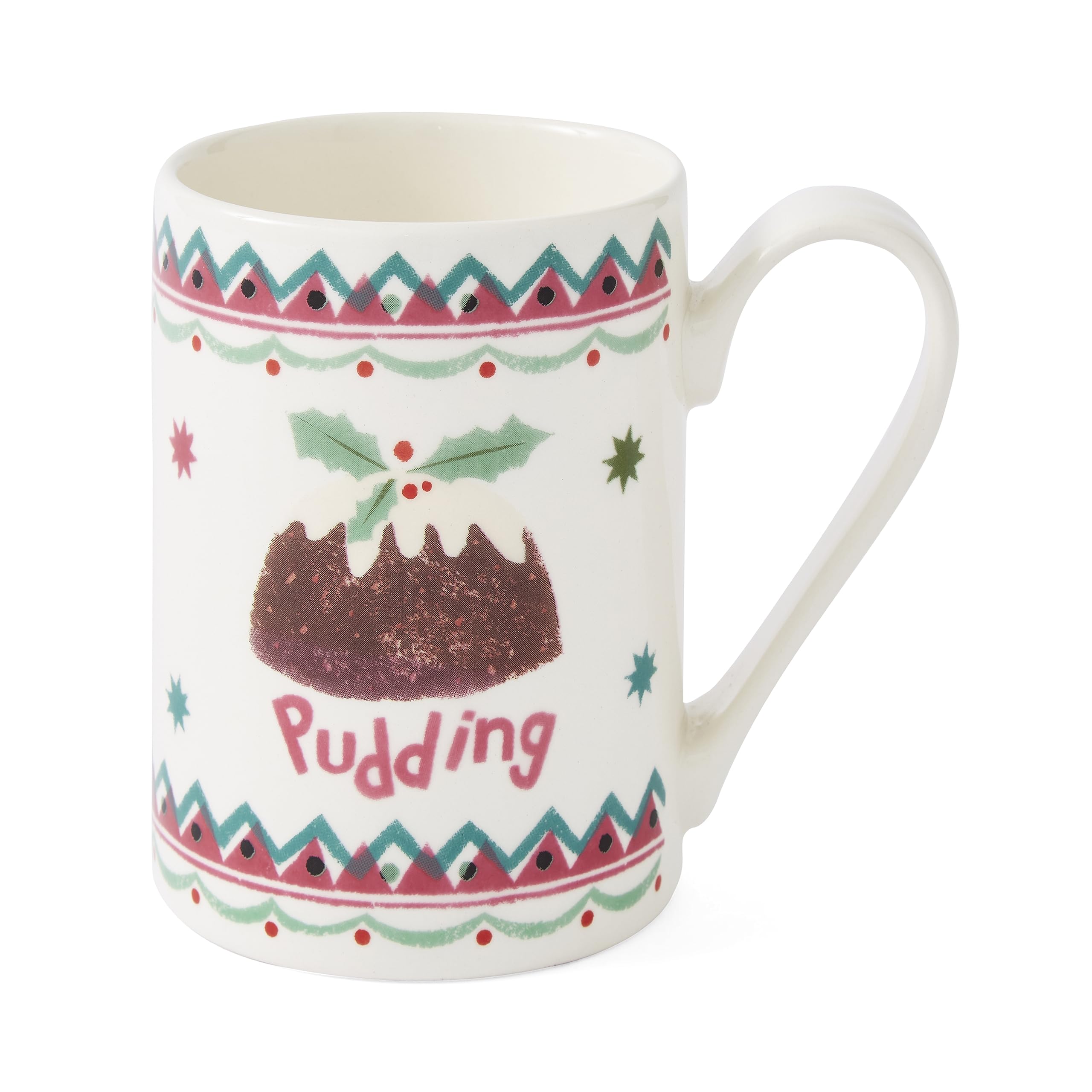 Portmeirion Multi Coloured Mug Meirion Christmas Pudding Single Mug